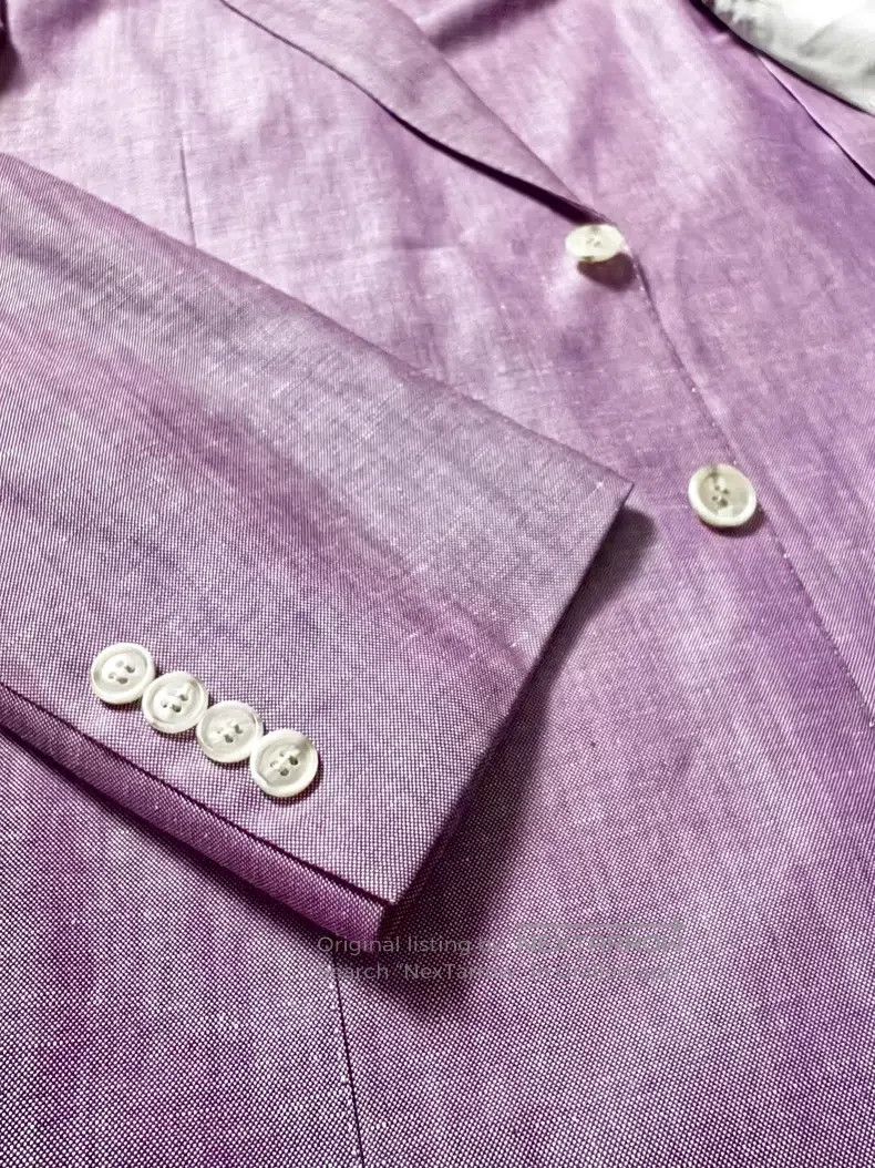 Brioni Brioni Watermelon red wool and linen single-breasted suit Size US XXL / EU 58 / 5 - 8 Thumbnail