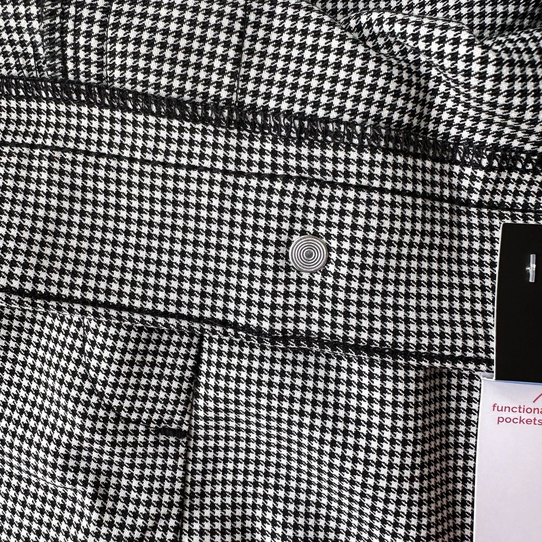 Other NWT Rafaella Houndstooth Shorts Size 10 Stretch High Waist B Size 32" / US 10 / IT 46 - 10 Thumbnail