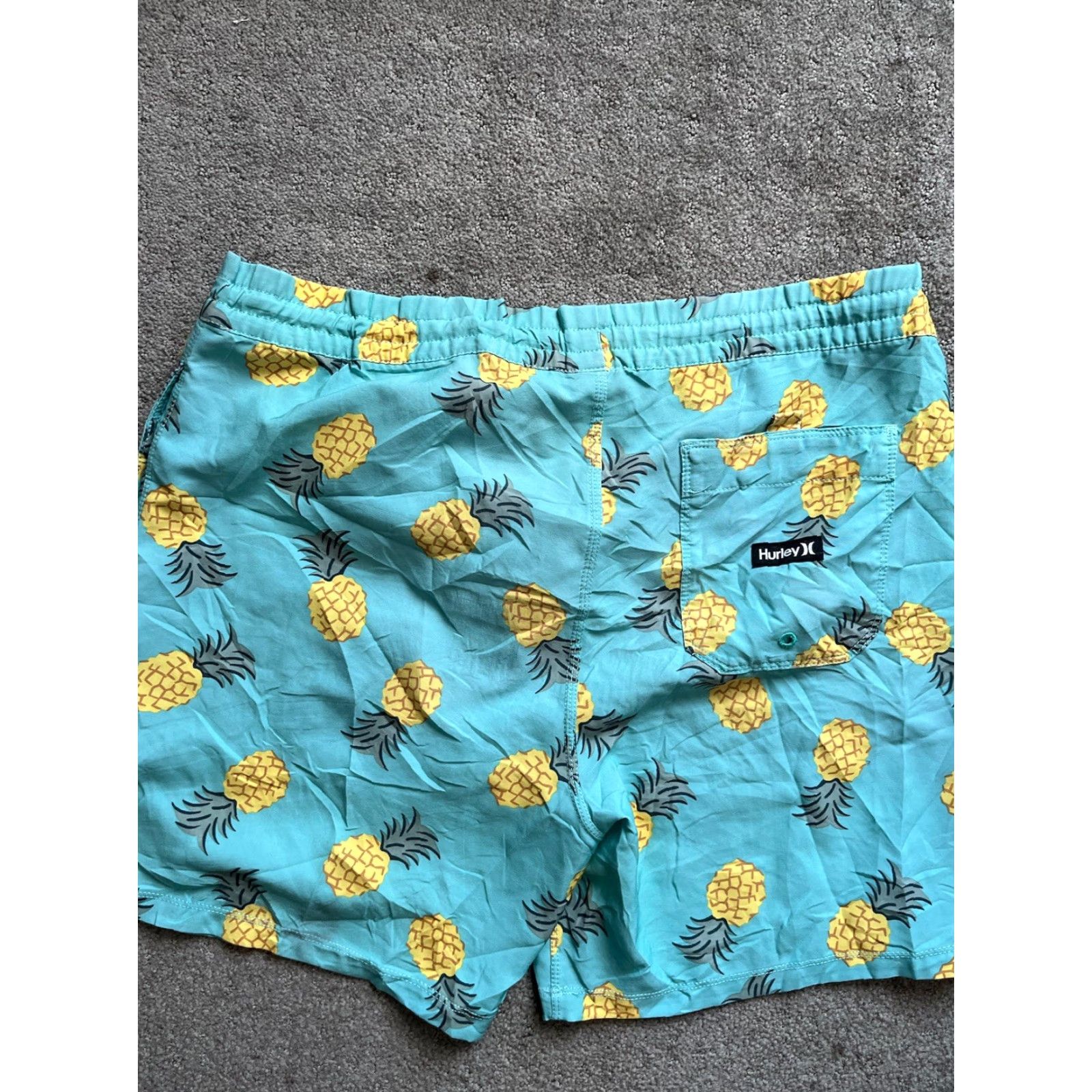 Hurley Hurley Windnsea Pineapple Volley Blue Swim Trunks Board Shorts Sz Medium Size US 31 - 2 Thumbnail