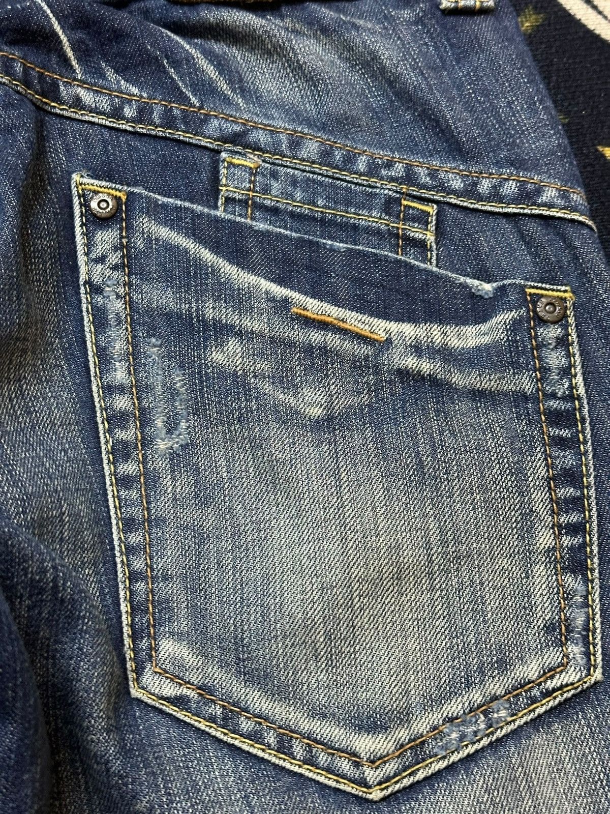 POST ARCHIVE FACTION (PAF) Vintage Drive Jeans Baggy Wide Leg Faded Denim Size US 29 - 8 Thumbnail