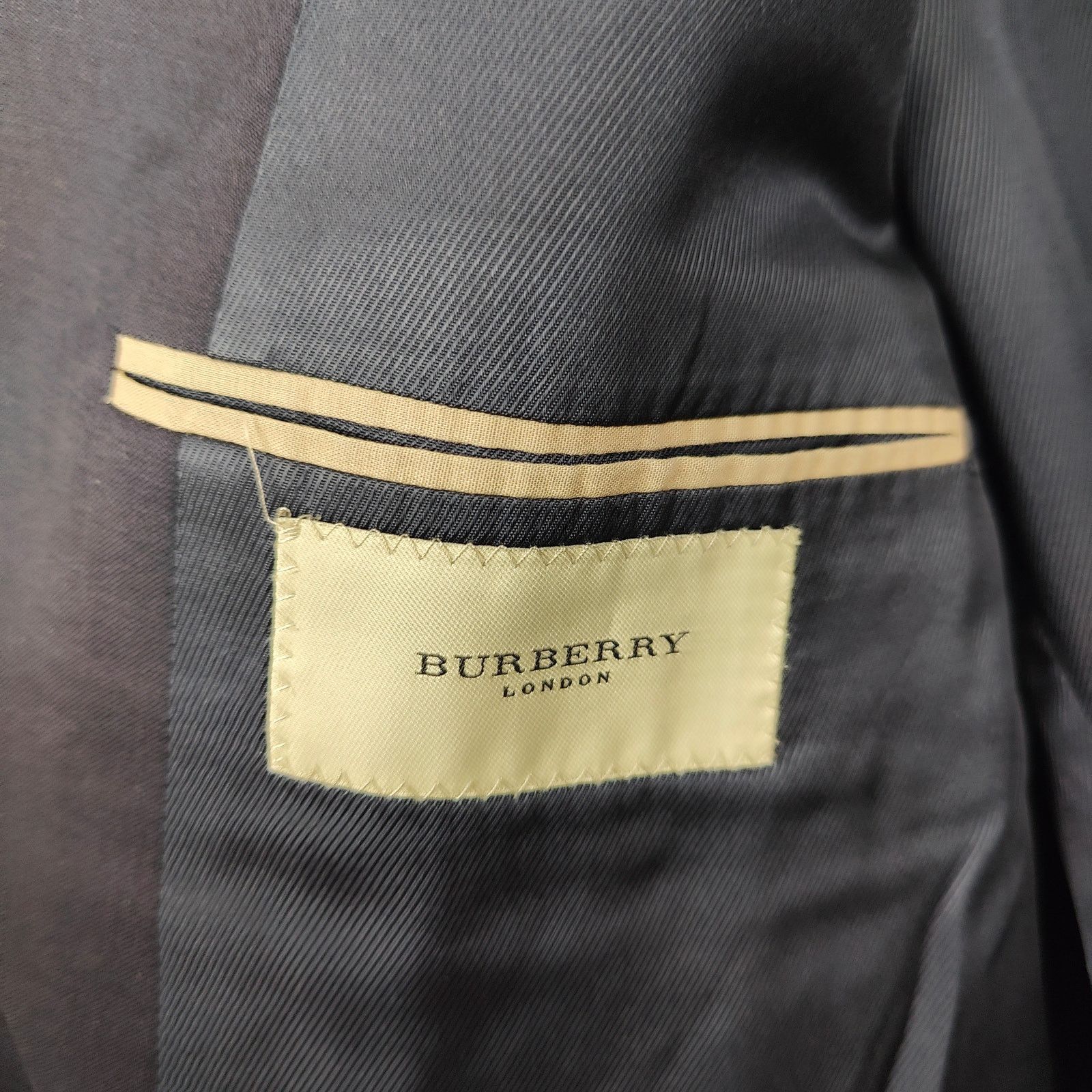 Burberry London Blazer Mens 52 US 42 Navy Blue 100% Wool