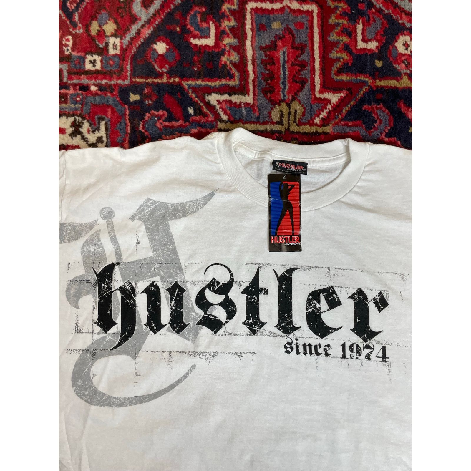 Vintage Vintage Hustler Y2K T Shirt Men’s XXL Streetwear Orig Tag Size US XXL / EU 58 / 5 - 2 Thumbnail