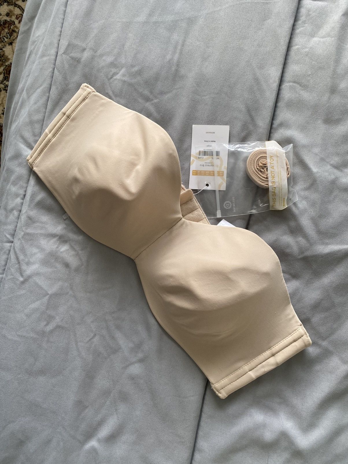 Other DELIMIRA Strapless Bra Unlined Underwire Minimizer 36B NEW Size ONE SIZE - 4 Thumbnail