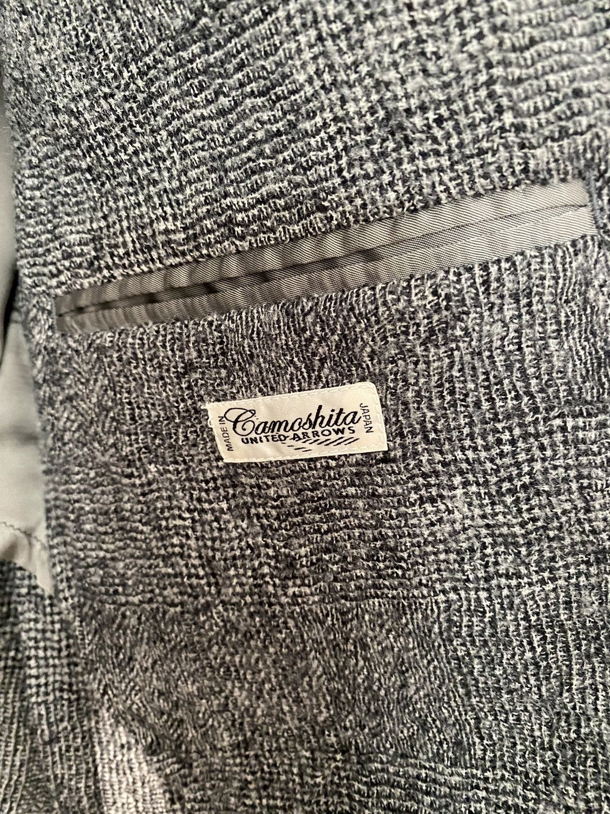 Camoshita Houndstooth wool double breasted jacket Size 36R - 3 Thumbnail