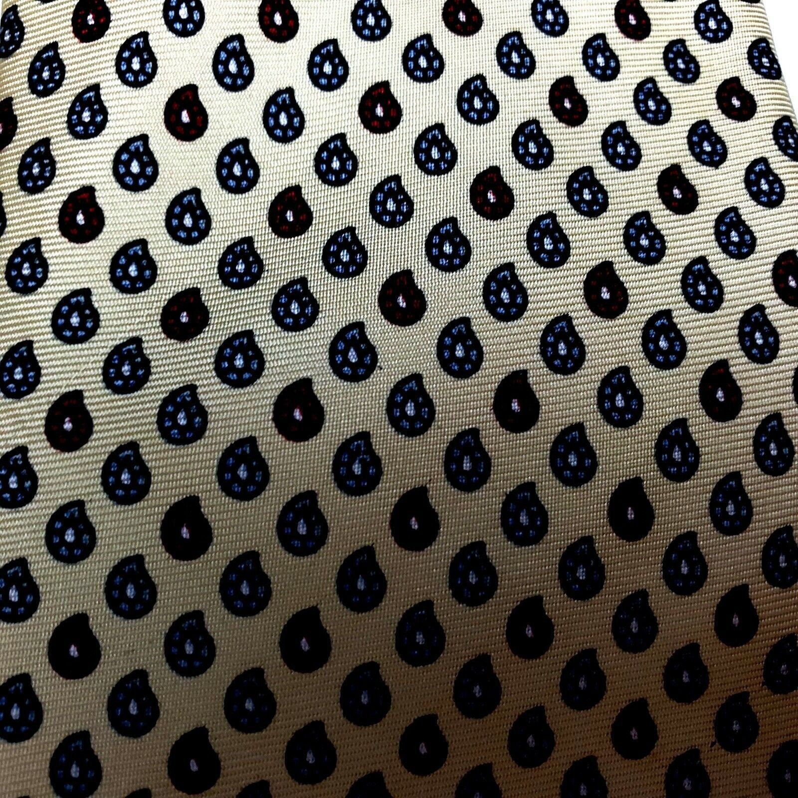 Dior Christian Dior Silk Tie Print Yellow Geometric Short Size ONE SIZE - 2 Thumbnail