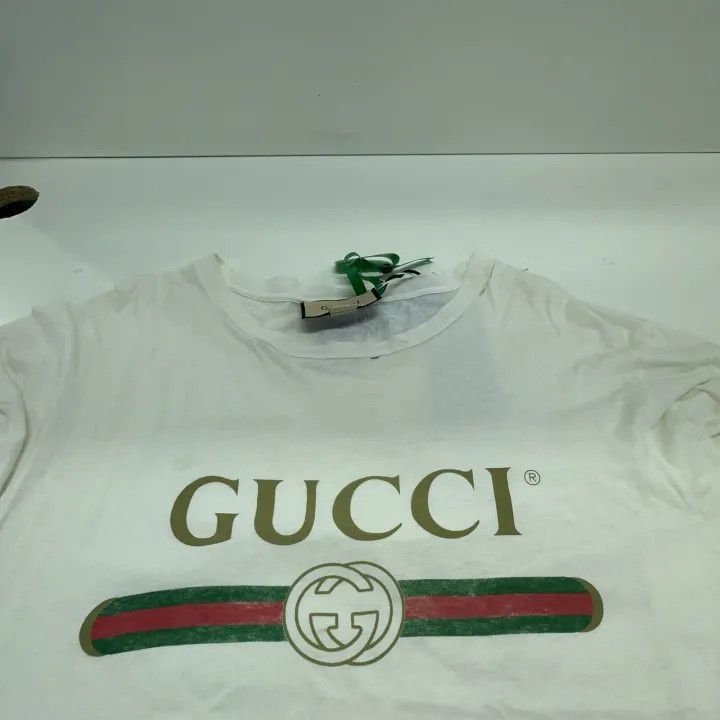 Gucci Gucci Logo Print Short Sleeve T-Shirt for Women-2507 Size S / US 4 / IT 40 - 1 Thumbnail