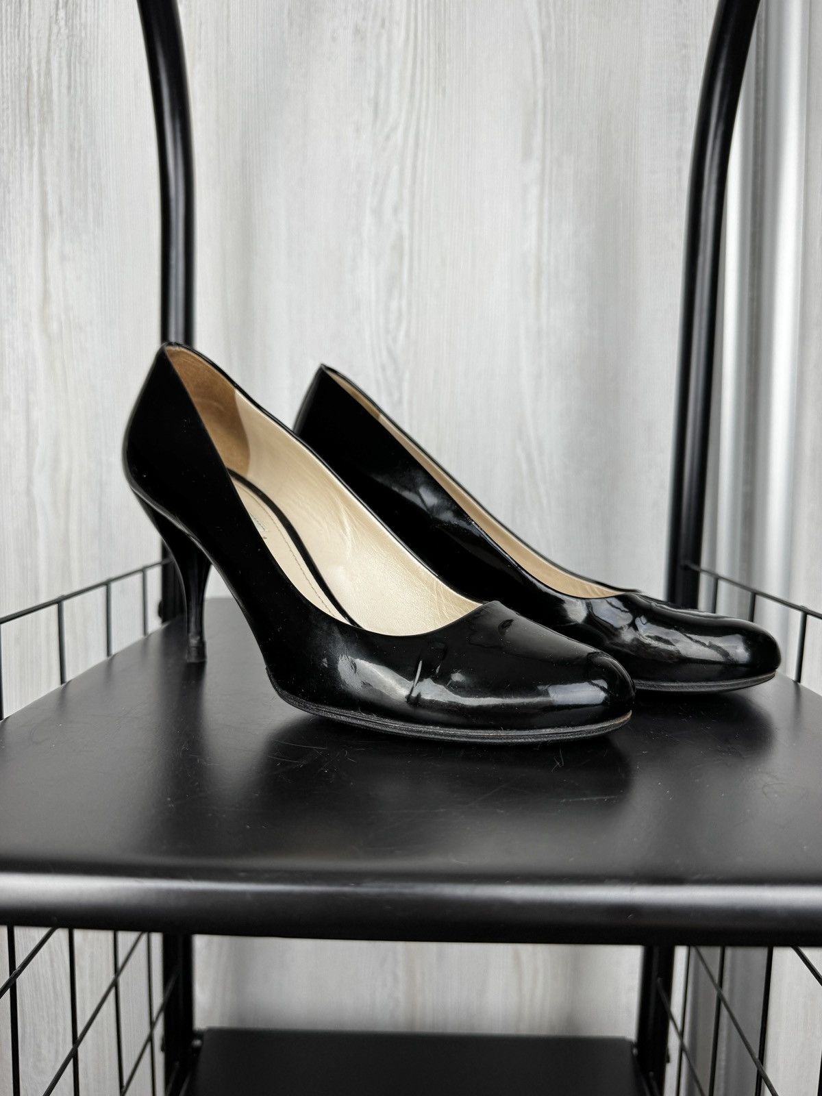 Prada Prada Women’s High Heels Shoes Platform Black Patent Leather Size US 6 / IT 36 - 5 Thumbnail