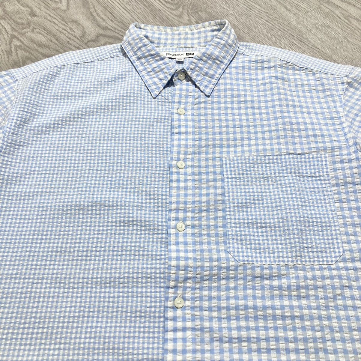 Japanese Brand Uniqlo X JW Anderson Square Motif Button Up Shirt Designer Size US XXL / EU 58 / 5 - 5 Thumbnail