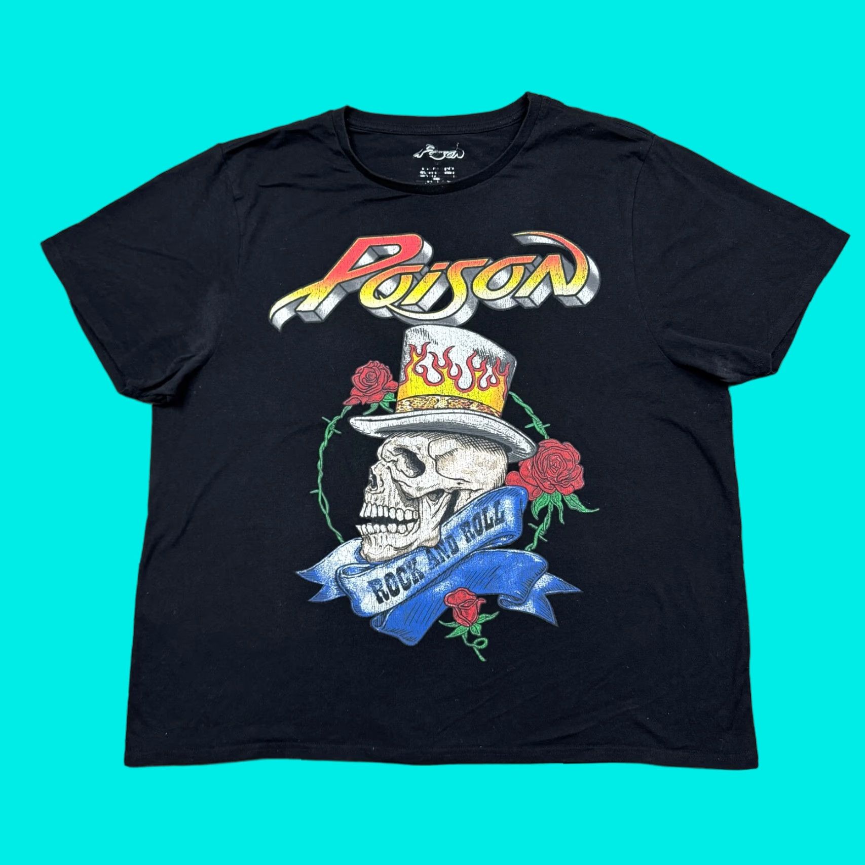 Vintage VINTAGE Poison Graphic T Shirt? Size XXL / US 16-18 / IT 52-54 - 1 Thumbnail