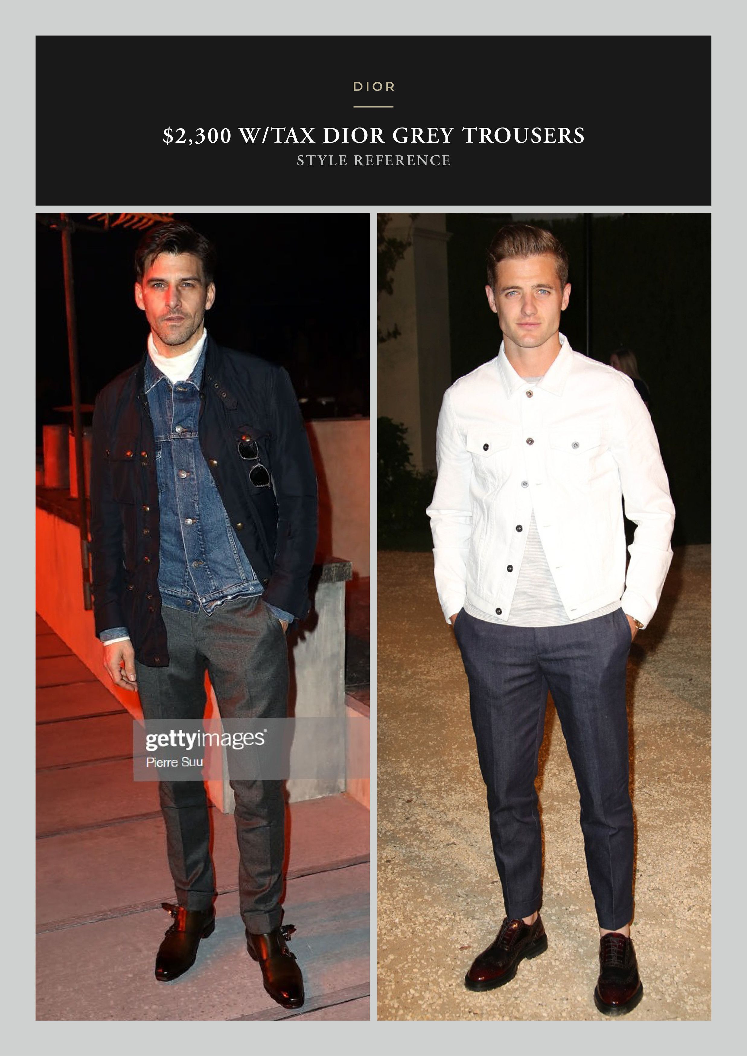 Dior Best Dressed Rare $2,300 w/tax DIOR Textured Grey Trousers Size US 34 / EU 50 - 7 Thumbnail