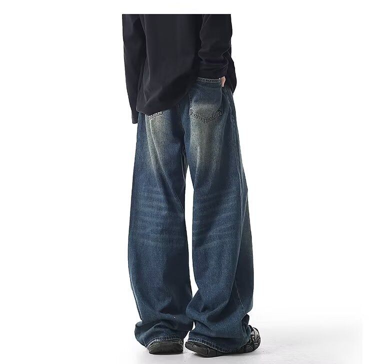 Japanese Brand × Jean Men's straight washed loose fashion jeans Size US 32 / EU 48 - 5 Thumbnail