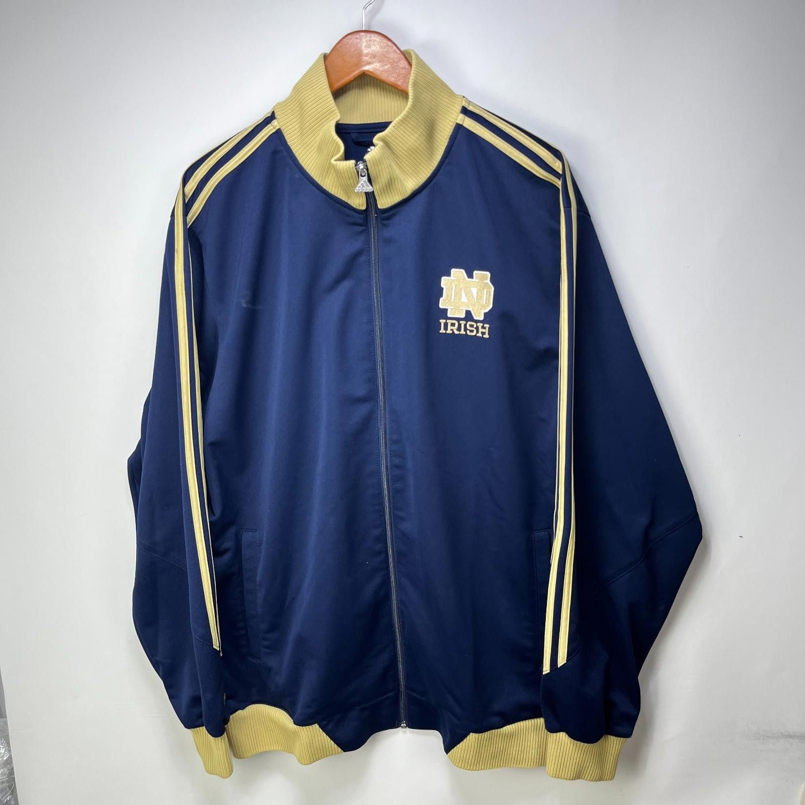 Adidas Vintage Adidas Notre Dame Fighting Irish Track Jacket XL Size ONE SIZE - 1 Thumbnail