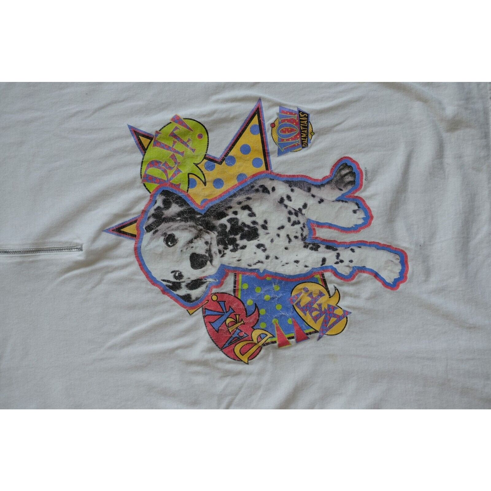 Disney Vintage 1996 Disney 101 Dalmatians Puppy Shirt Medium White Size US L / EU 52-54 / 3 - 2 Thumbnail