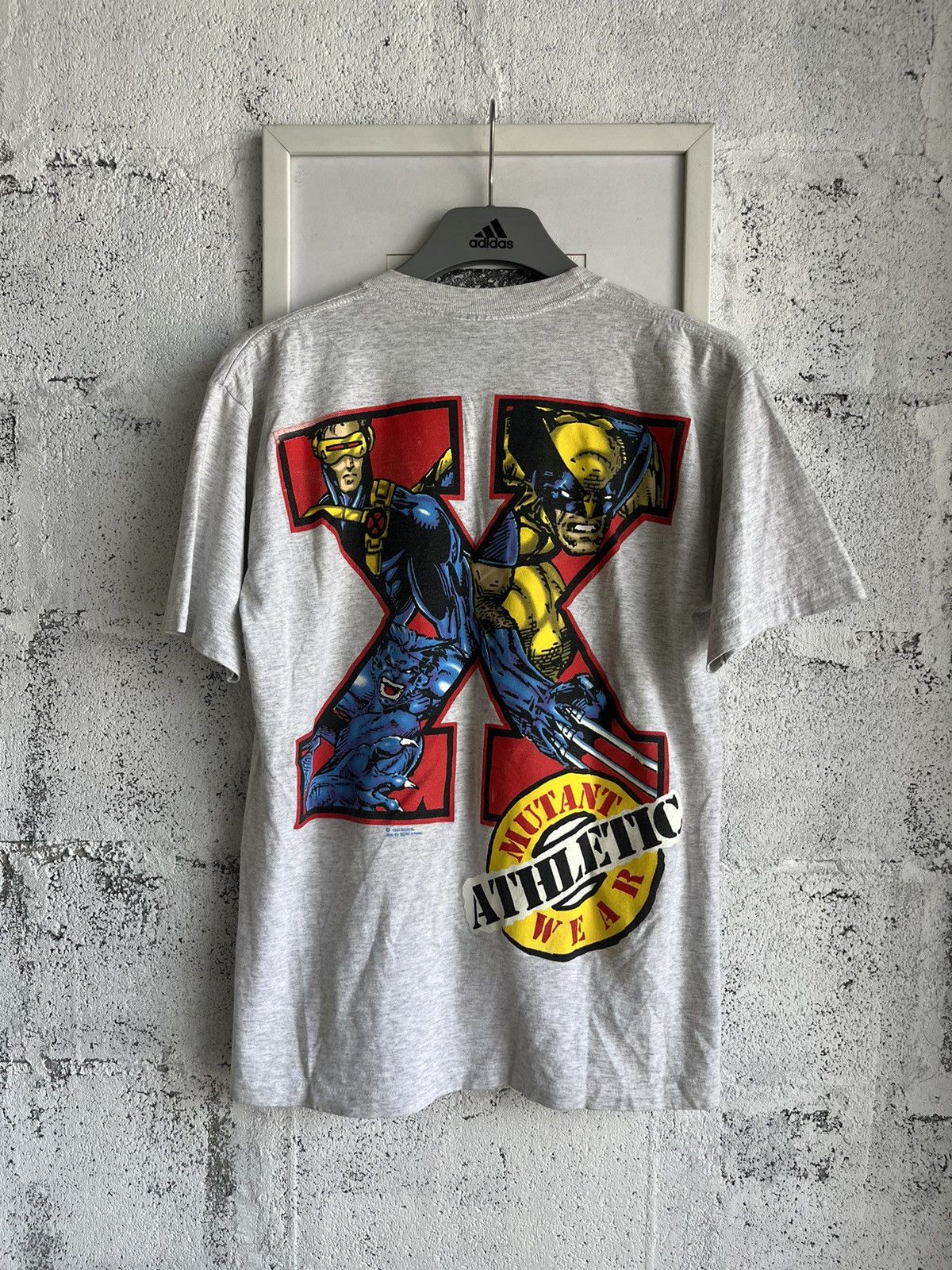 image of Marvel Comics x Vintage X-Men Mutant Athletic Wear 1993Marvel By Signal Art in Grey (Size Medium)
