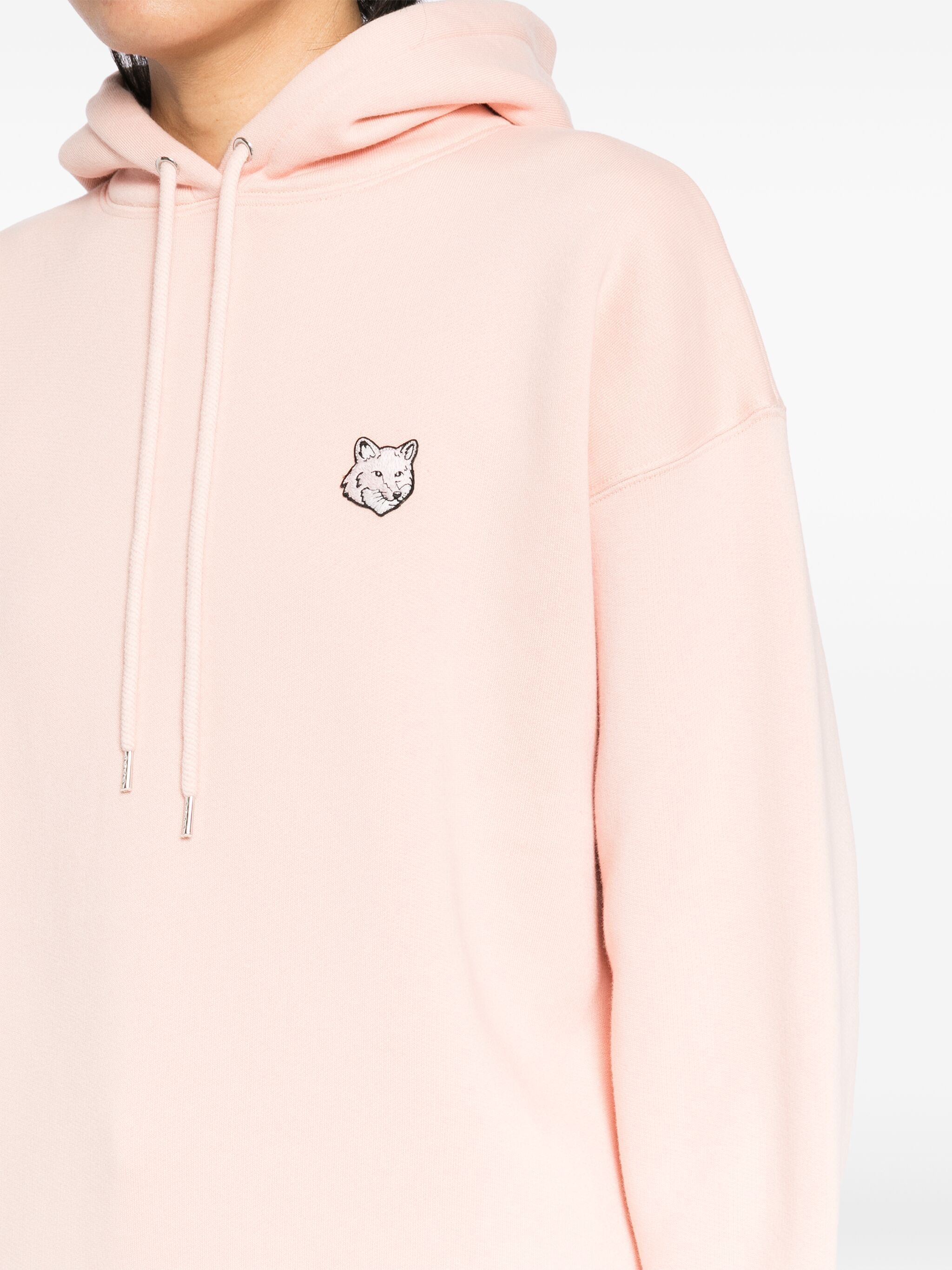 Maison Kitsune o1s22i1n1124 Bold Fox Head Comfort Fit Hoodie in Pink Size L / US 10 / IT 46 - 5 Thumbnail