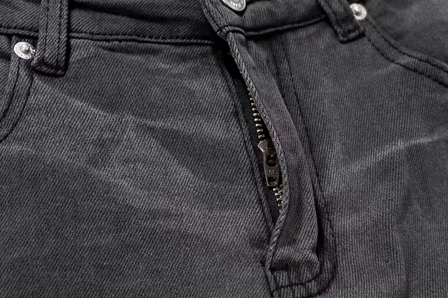 Japanese Brand × Jean Water Wave Patterned Micro Flared Baggy Jeans Size US 33 - 4 Thumbnail