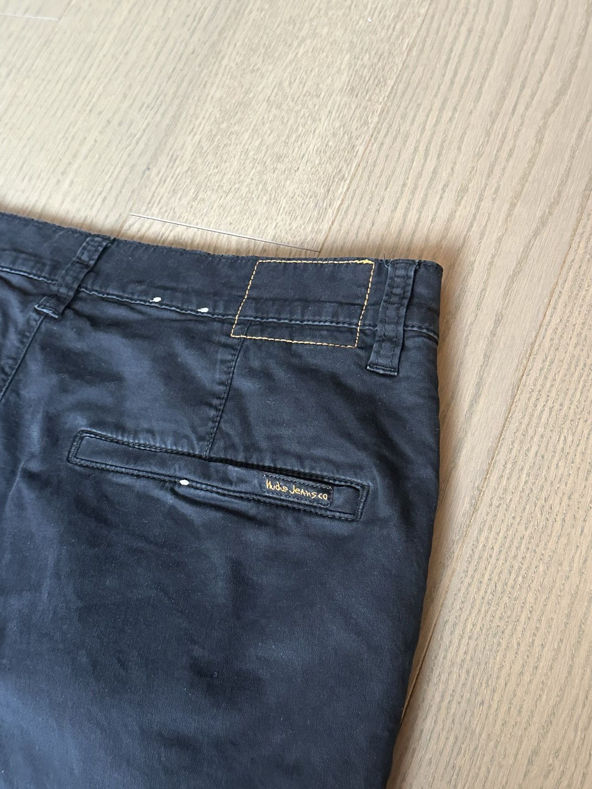Nudie Jeans Black Slim Fit Trousers Size US 32 / EU 48 - 3 Thumbnail