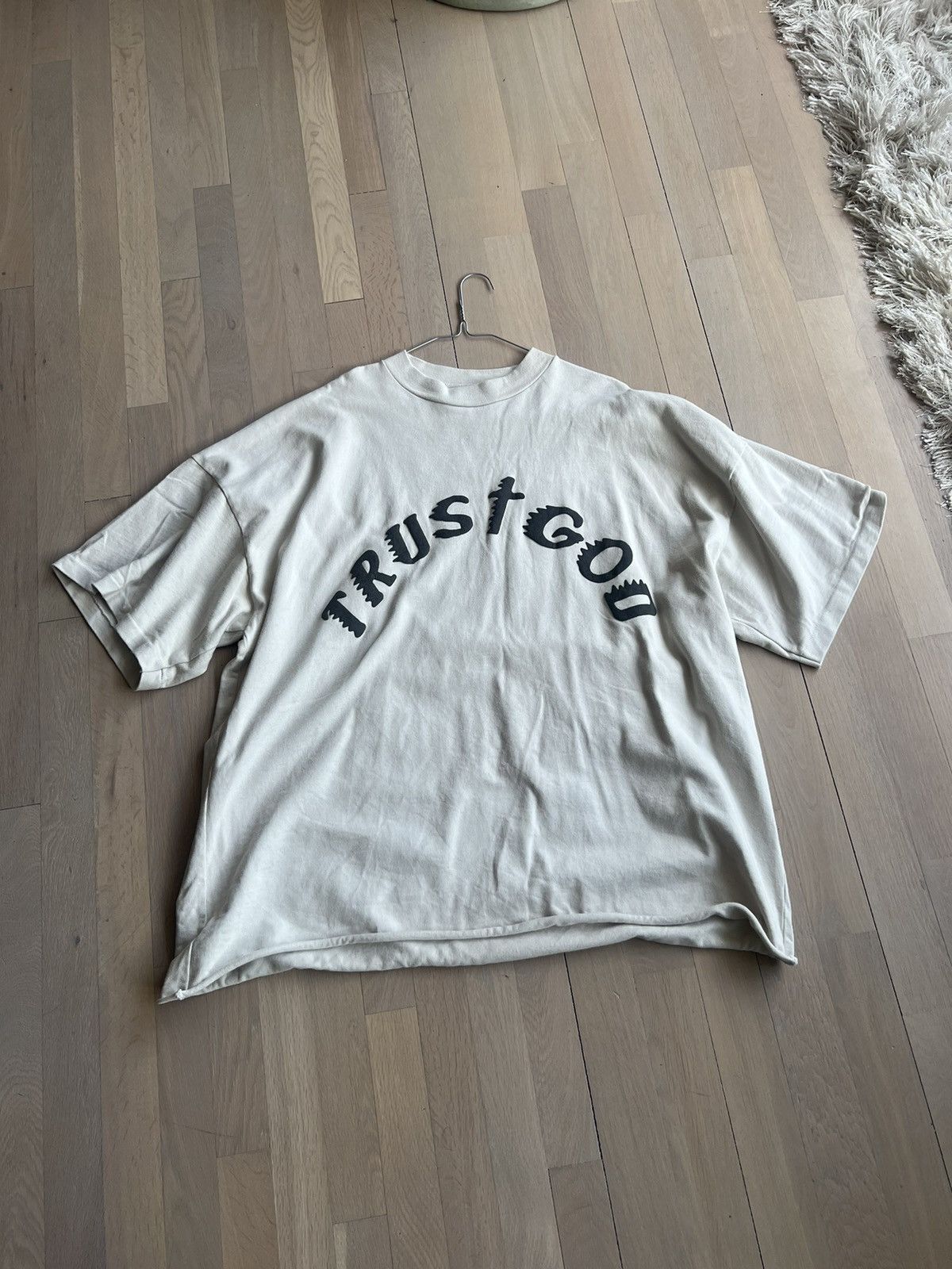 image of Cactus Plant Flea Market x Kanye West Cpfm X Kanye West «Trust God» T-Shirt in White (Size 2XL)