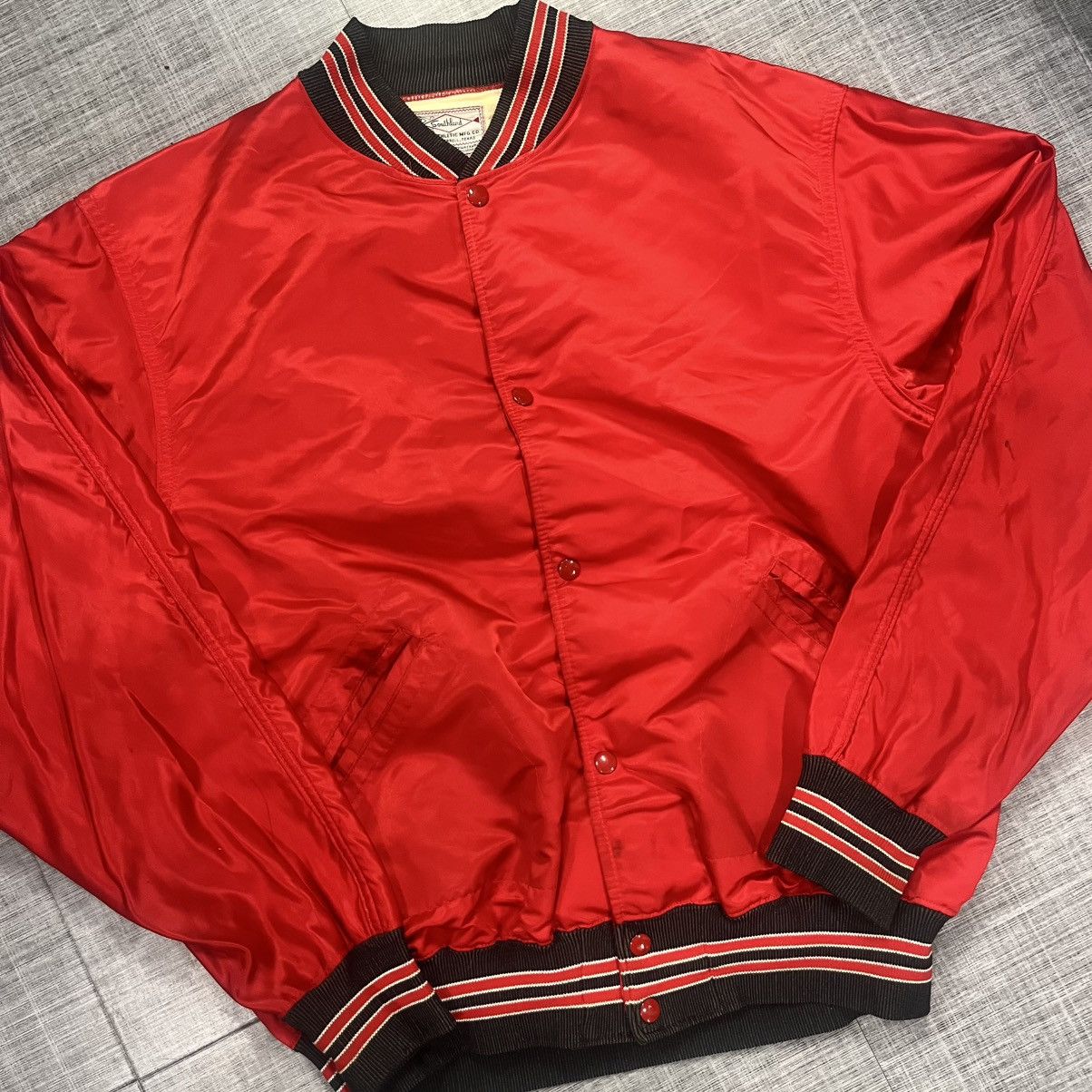 Designer × Vintage VTG 1960s-70s Era School Bomber Jacket Size US L / EU 52-54 / 3 - 1 Thumbnail