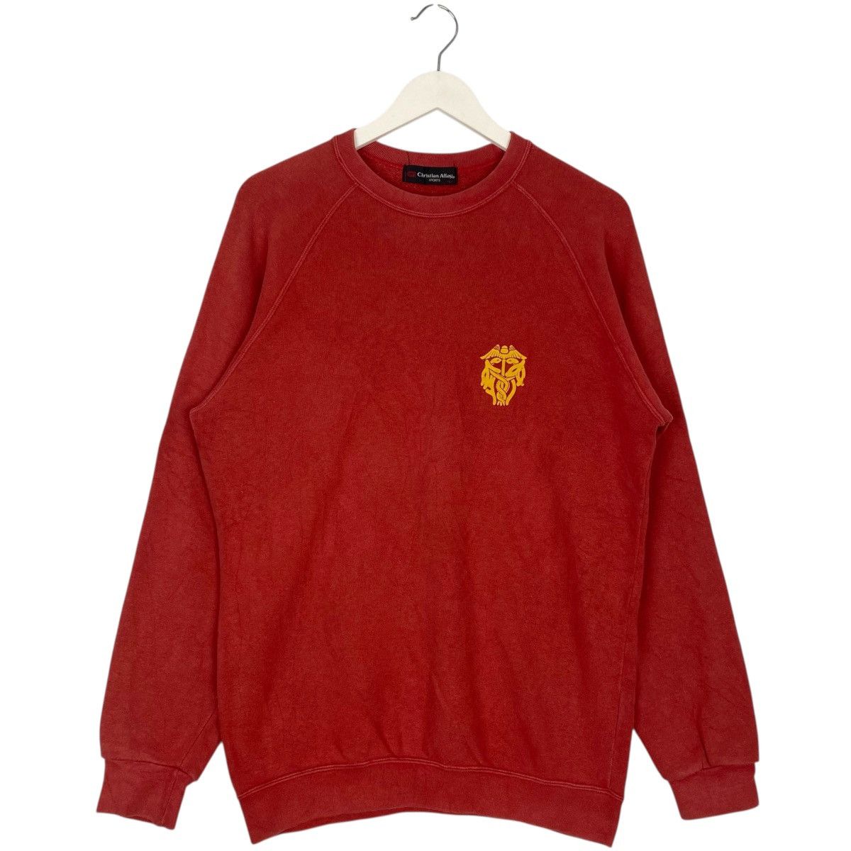 Vintage 90s Christian Allay Sports Sweatshirt Red Size L