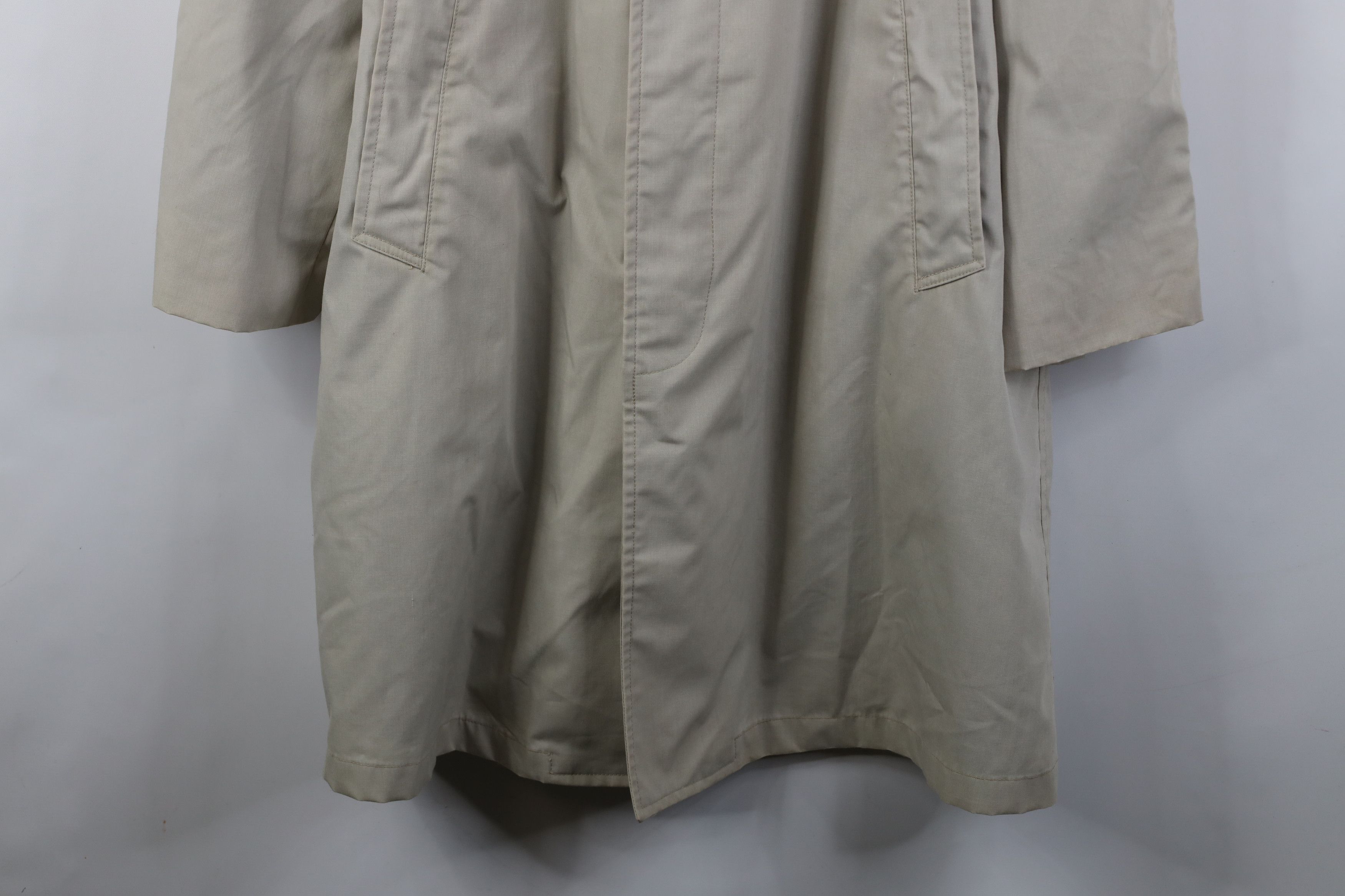 Vintage Vintage 50s Streetwear Button Trench Coat Rain Jacket USA Size US XXL / EU 58 / 5 - 4 Thumbnail