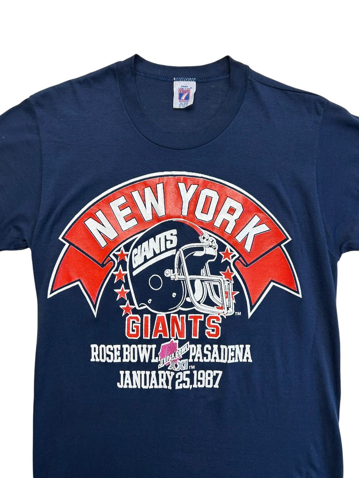 Logo 7 1987 Giants Rosebowl Pasadena Tee Size US M / EU 48-50 / 2 - 1 Thumbnail