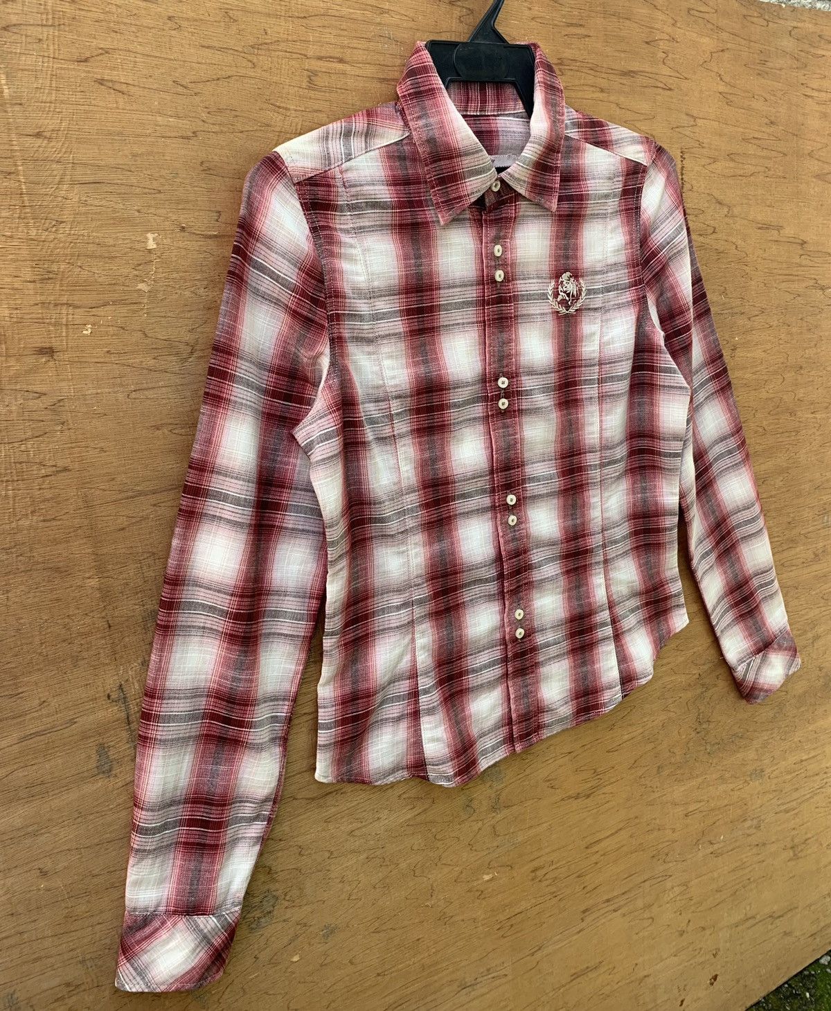 Hysteric Glamour Hysteric Glamour Button Ups Checkered Gold Stripe Line Shirt Size S / US 4 / IT 40 - 4 Thumbnail