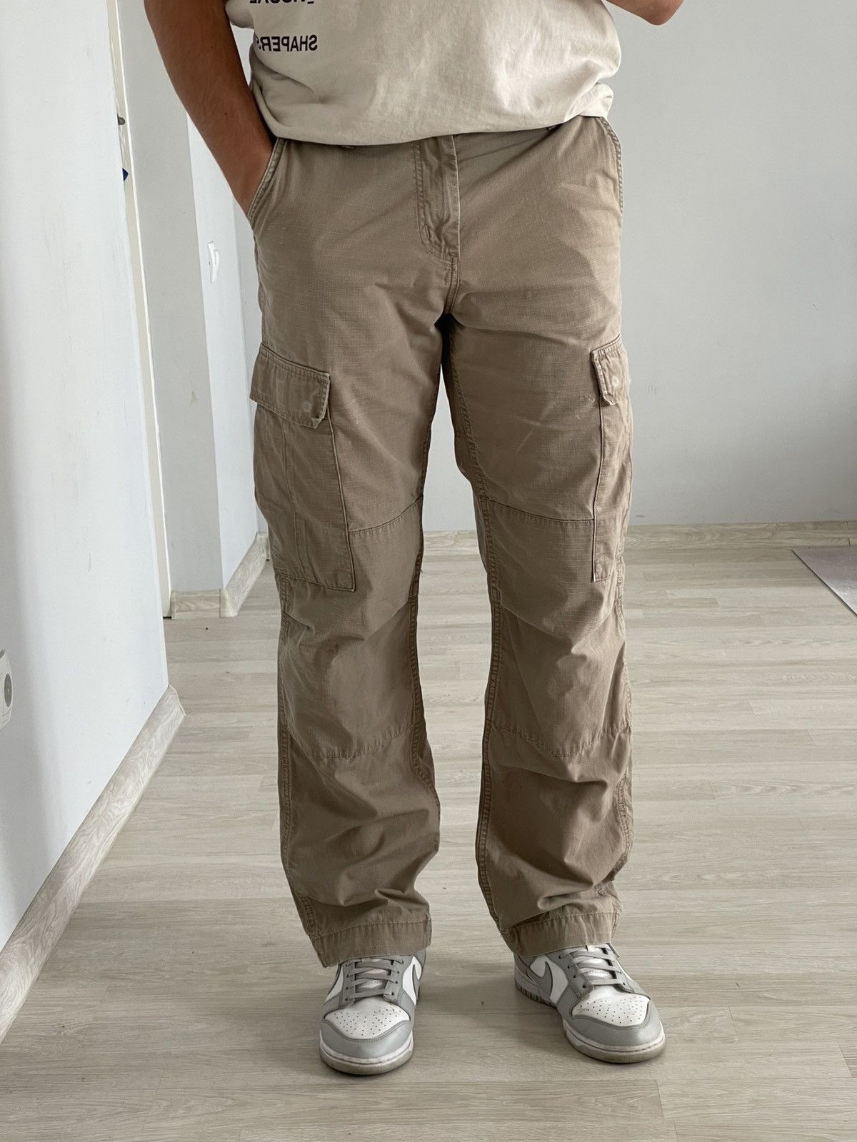 Carhartt Carhartt Work Used Distressed Regular Cargo Pants Size US 32 / EU 48 - 5 Thumbnail
