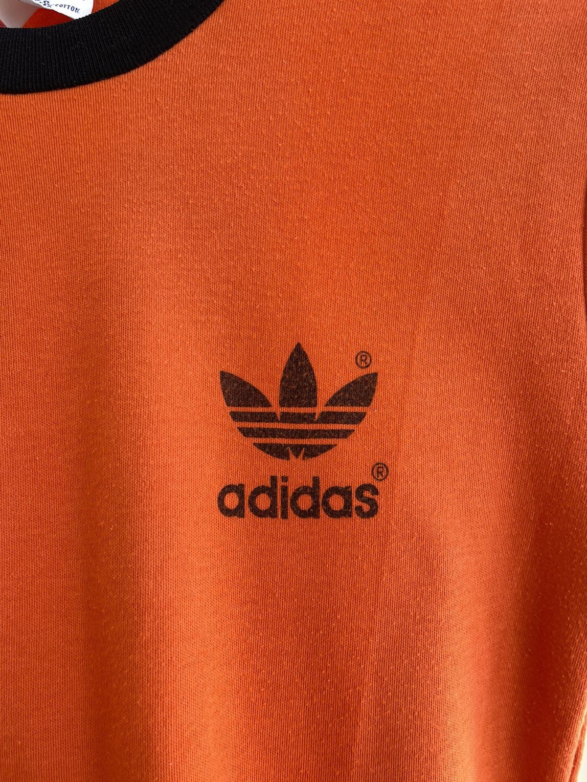 Adidas Adidas Trefoil Logo 3-Stripes Tape Ringer Jersey Vintage 70s Size US XXS / EU 40 - 4 Thumbnail