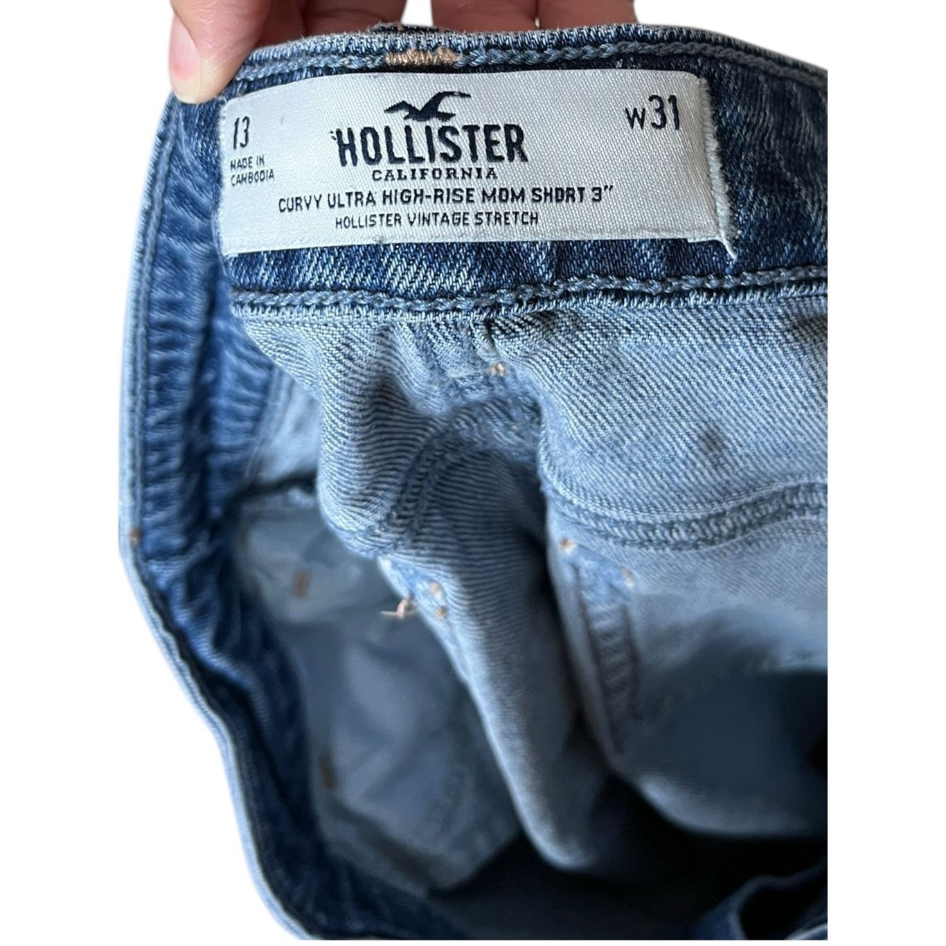 Hollister Hollister Curvy Ultra High Rise 3 inch Mom Shorts Size 31 Size 31" - 5 Thumbnail