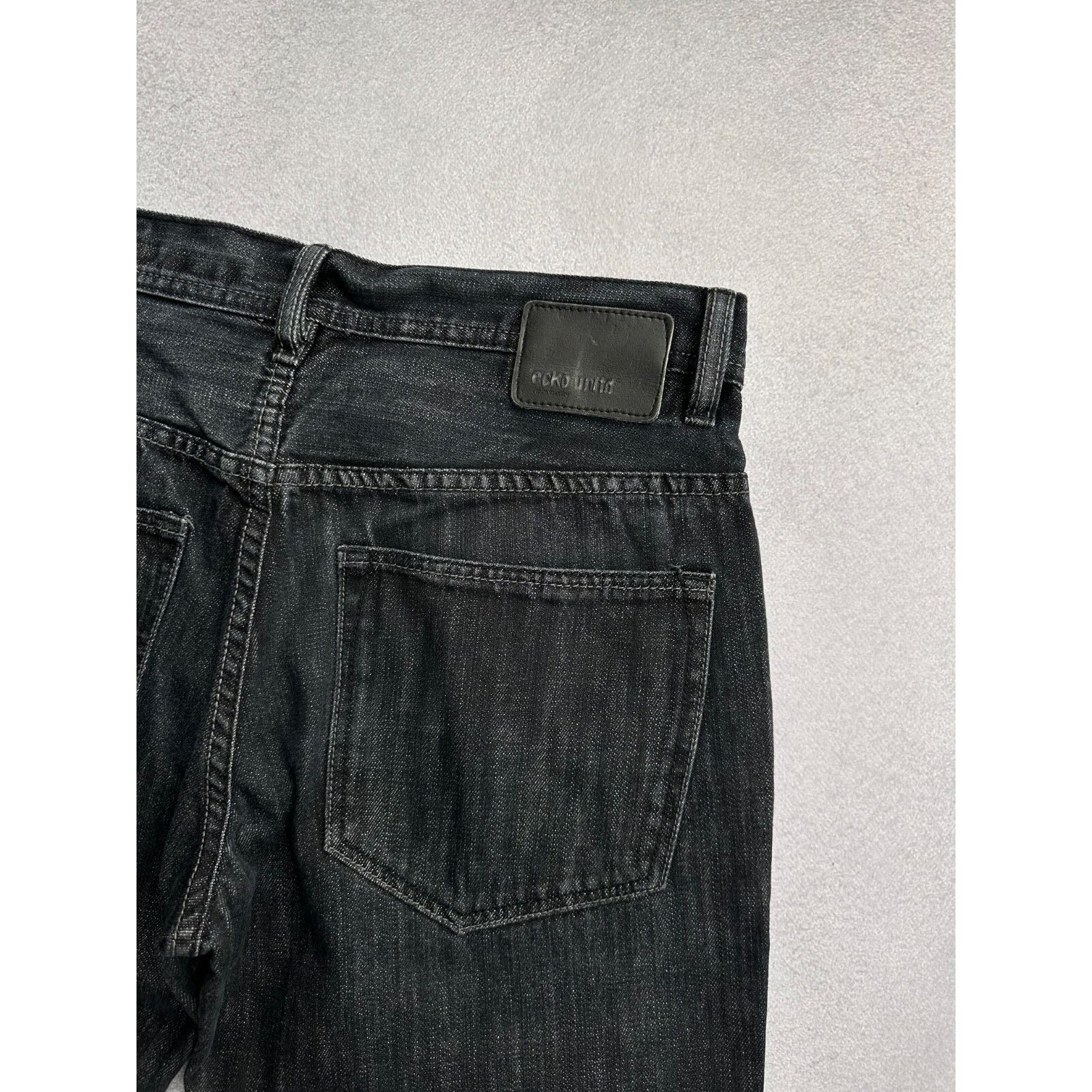 Ecko Unltd. VTG ECKo Unltd Loose Fit Baggy Black Heavy Jeans Sz 34 Size US 34 / EU 50 - 5 Thumbnail