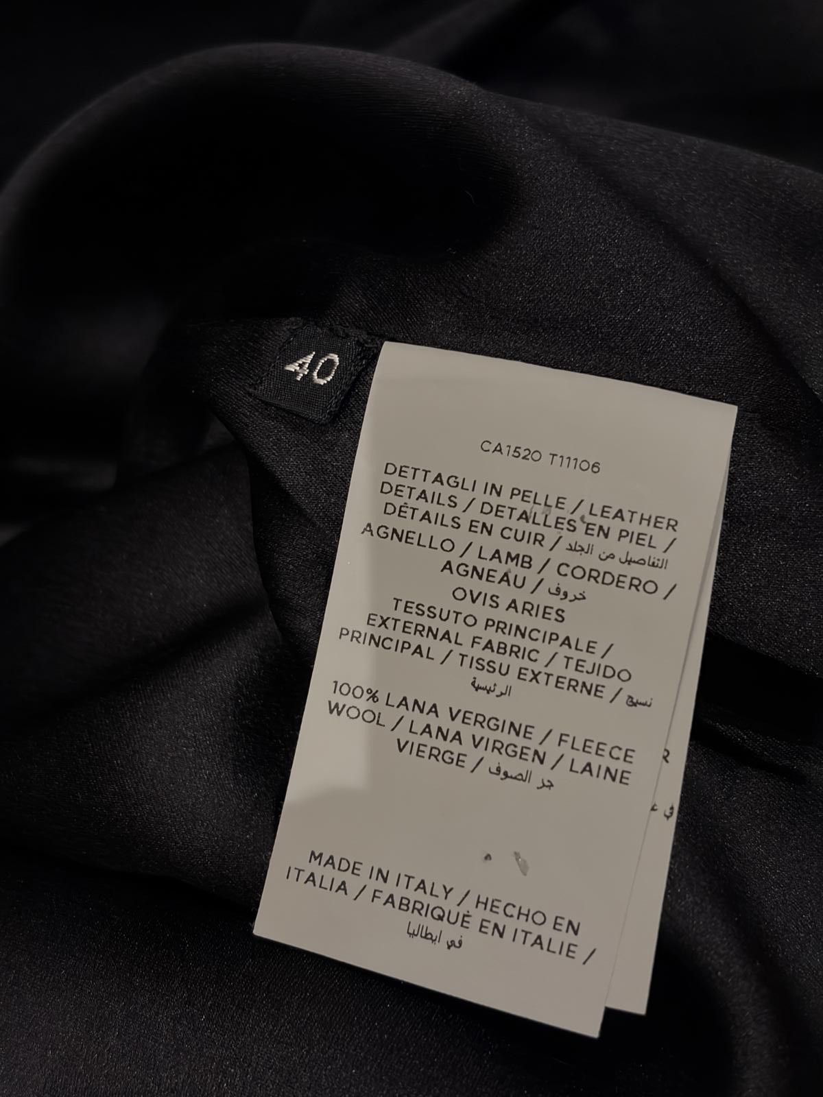 Tom Ford Tom Ford Black Wool-Silk Top with Leather Drawstring Detail Size S / US 4 / IT 40 - 7 Thumbnail