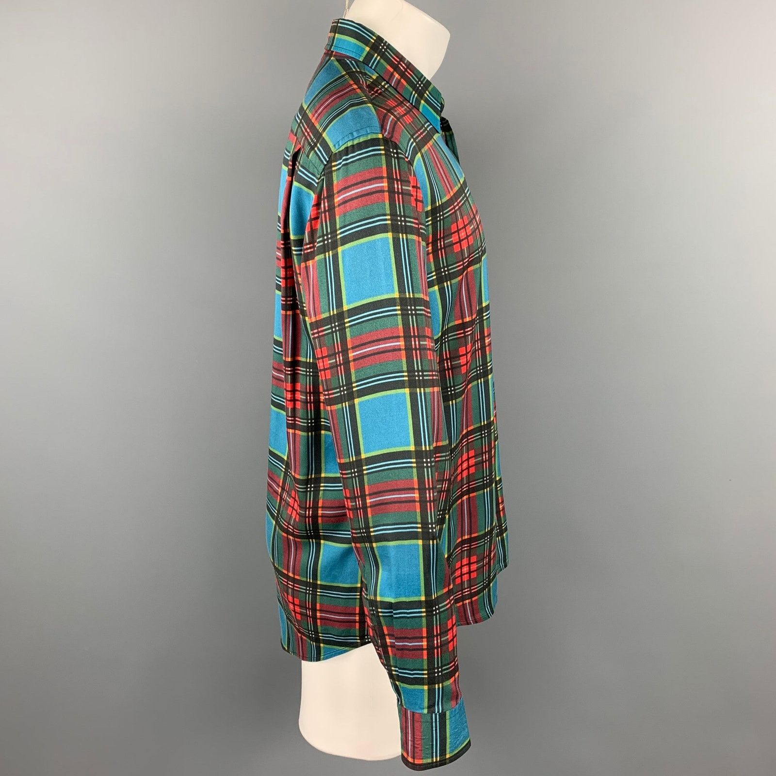 Marc Jacobs Size S Multi-Color Plaid Viscose Button Up Long Sleeve Shirt Size US S / EU 44-46 / 1 - 2 Thumbnail