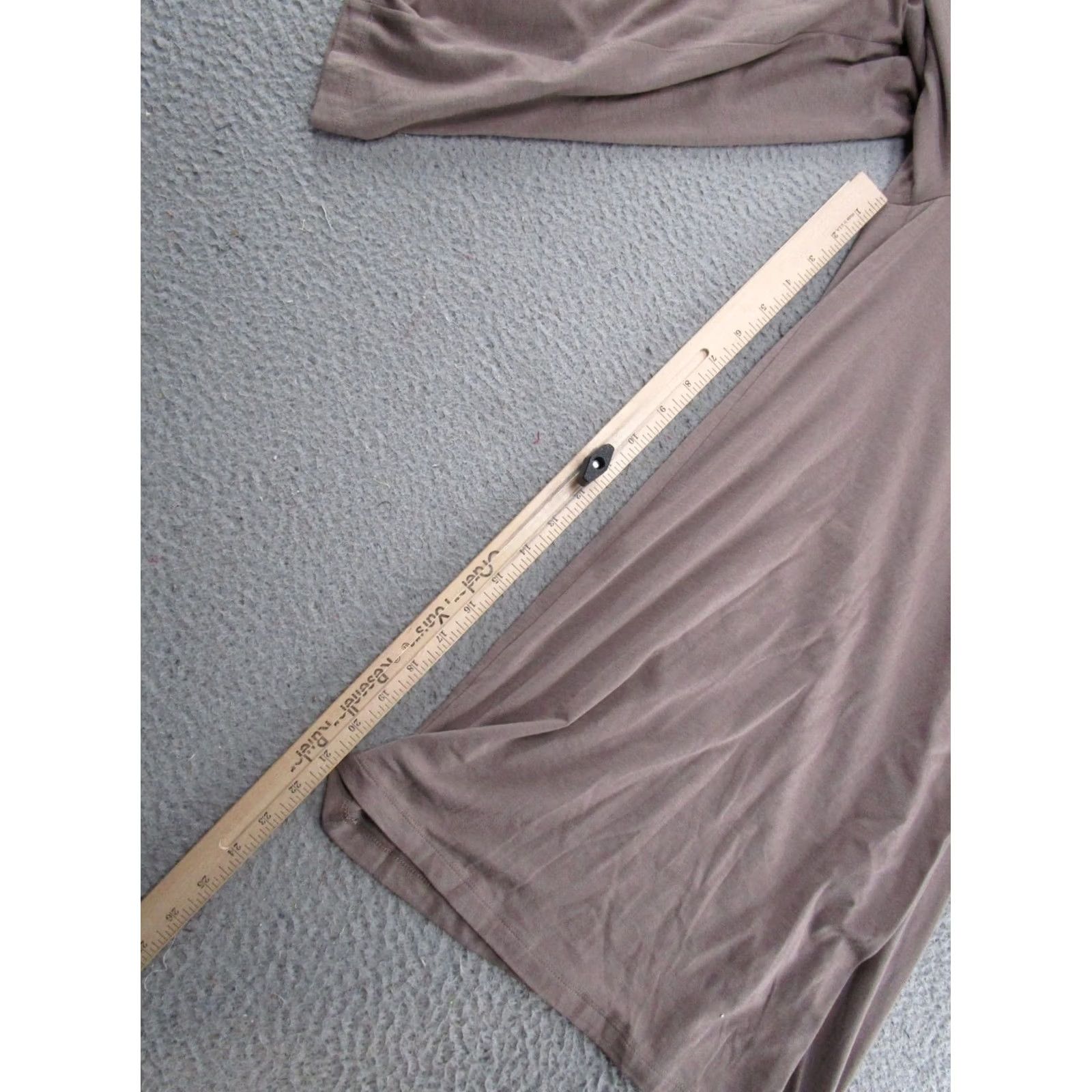 Vintage AnyBody Cozy Knit Wide Leg Pants Women's S Beige Beach Stretch Size 28" / US 6 / IT 42 - 7 Thumbnail