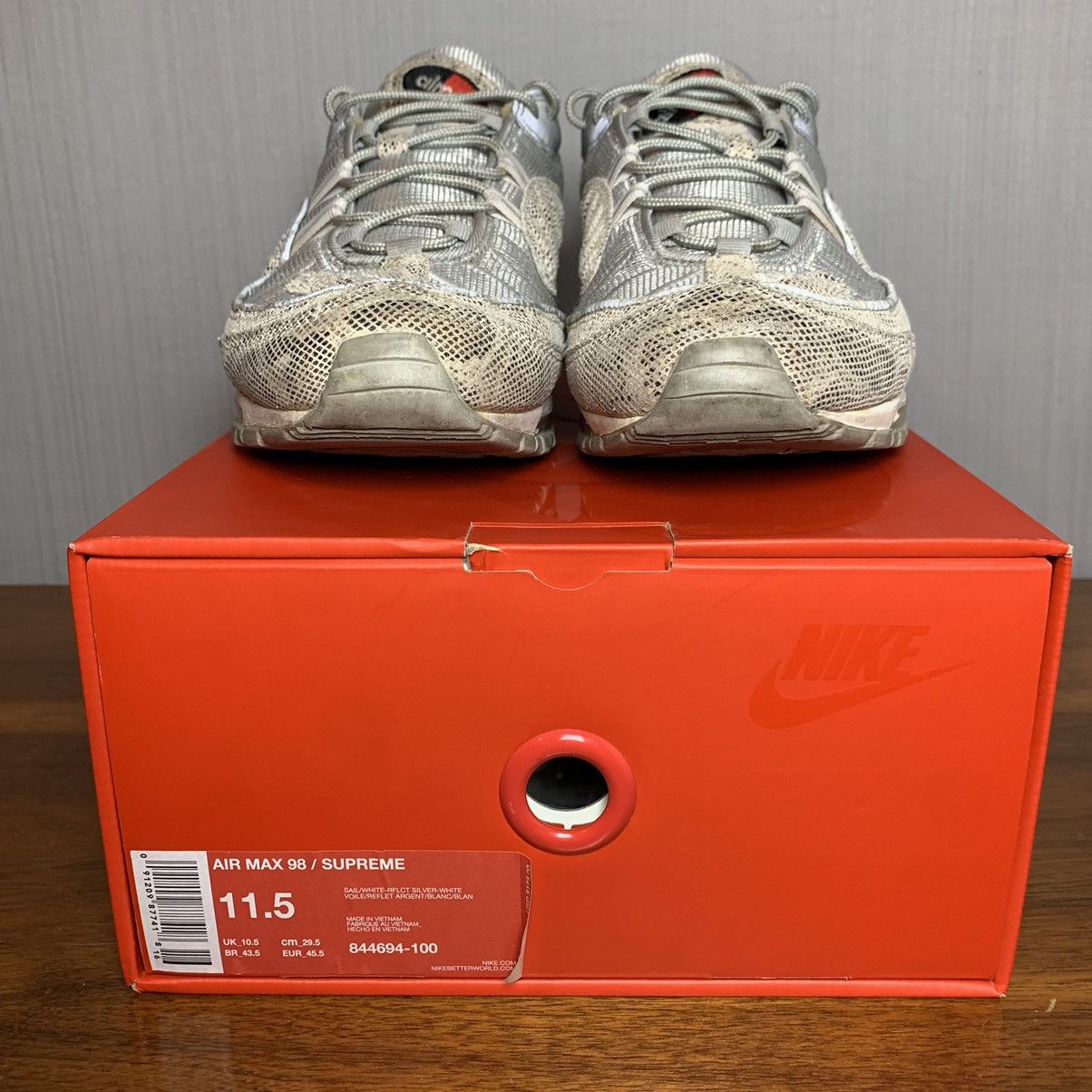 Nike × Supreme Supreme Nike Air Max 98 Snakeskin Size US 11.5 / EU 44-45 - 4 Thumbnail