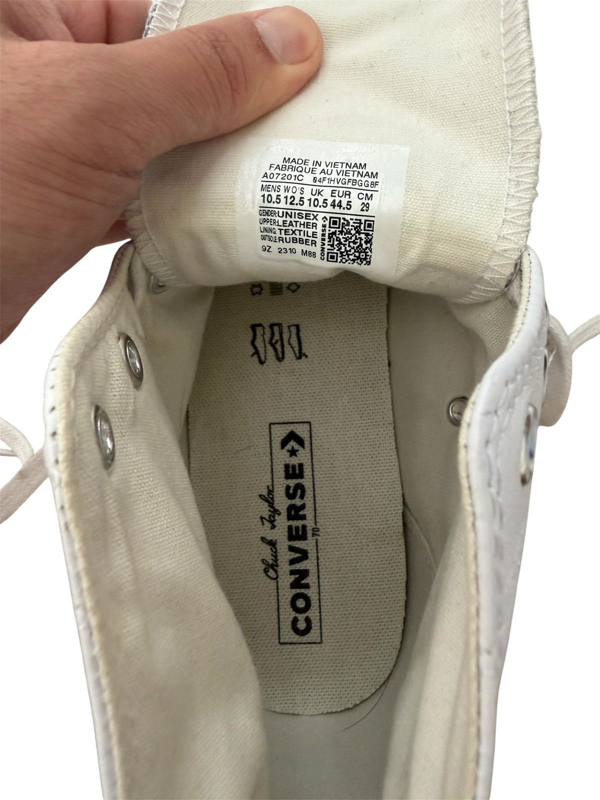 Converse Converse ‘Chuck 70 Leather’ White Size US 10.5 / EU 43-44 - 6 Thumbnail