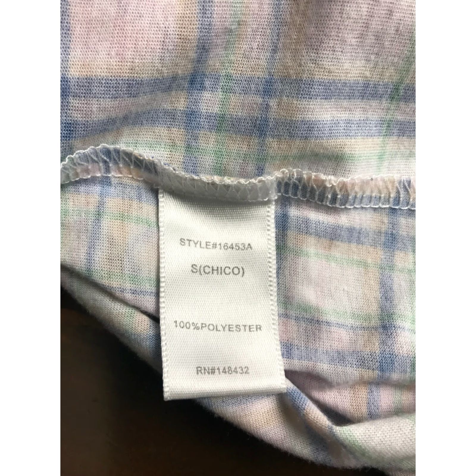 Pinko STACCATO Shirt Womens Size S Plaid Multicolor Button Up Neck Collared Long Sleeve Casual Fall Spring Summer Womens Size S / US 4 / IT 40 - 6 Thumbnail