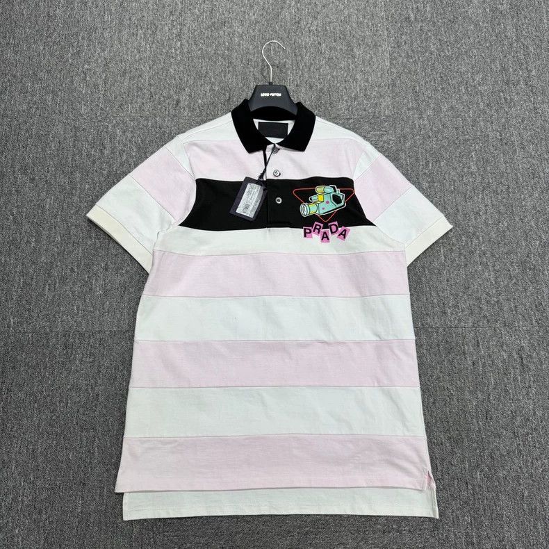 Prada Prada Color Block Short Sleeve Polo-dmc Size US M / EU 48-50 / 2 - 1 Thumbnail