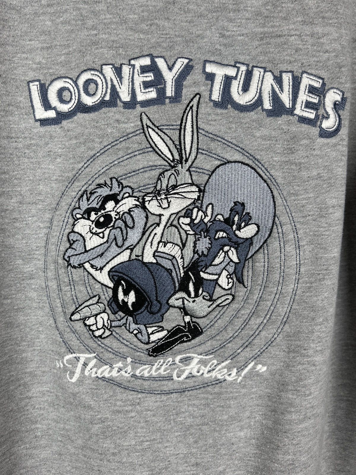 Vintage Vintage 1994 Warner Bros Looney Tunes That’s All Folks Sweat Size US M / EU 48-50 / 2 - 2 Thumbnail