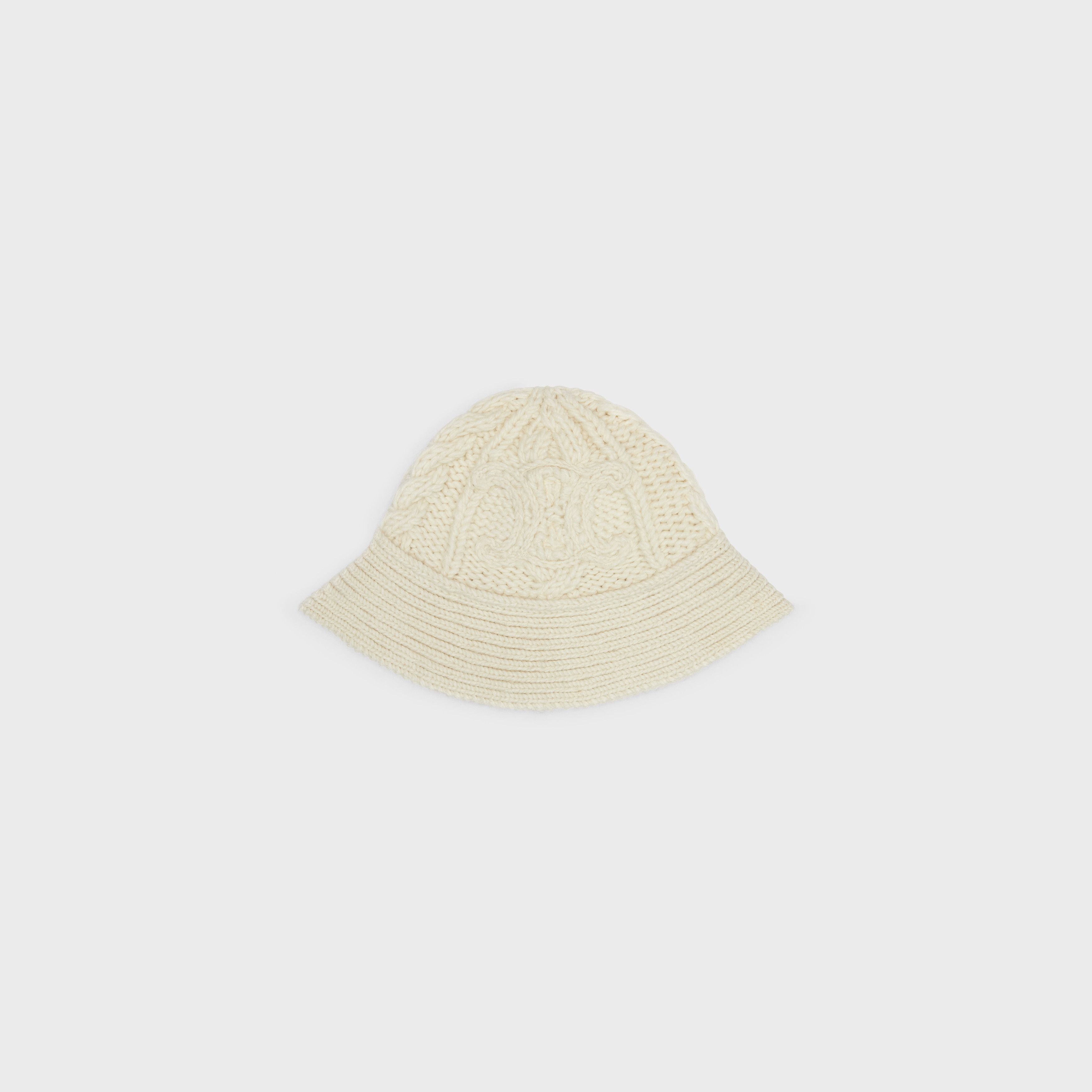 Celine triomphe cloche beanie in aran alpaca wool Size ONE SIZE - 1 Thumbnail
