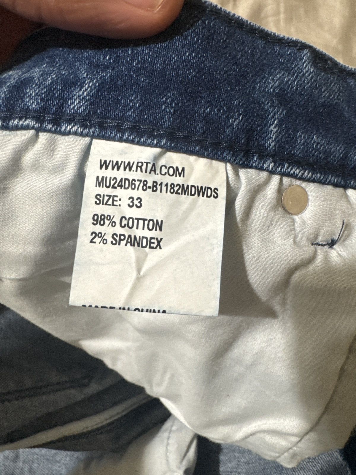 Rta RTA-CLAYTON SKINNY MEDIUM WASHED DISTRESSED Size US 33 - 4 Thumbnail