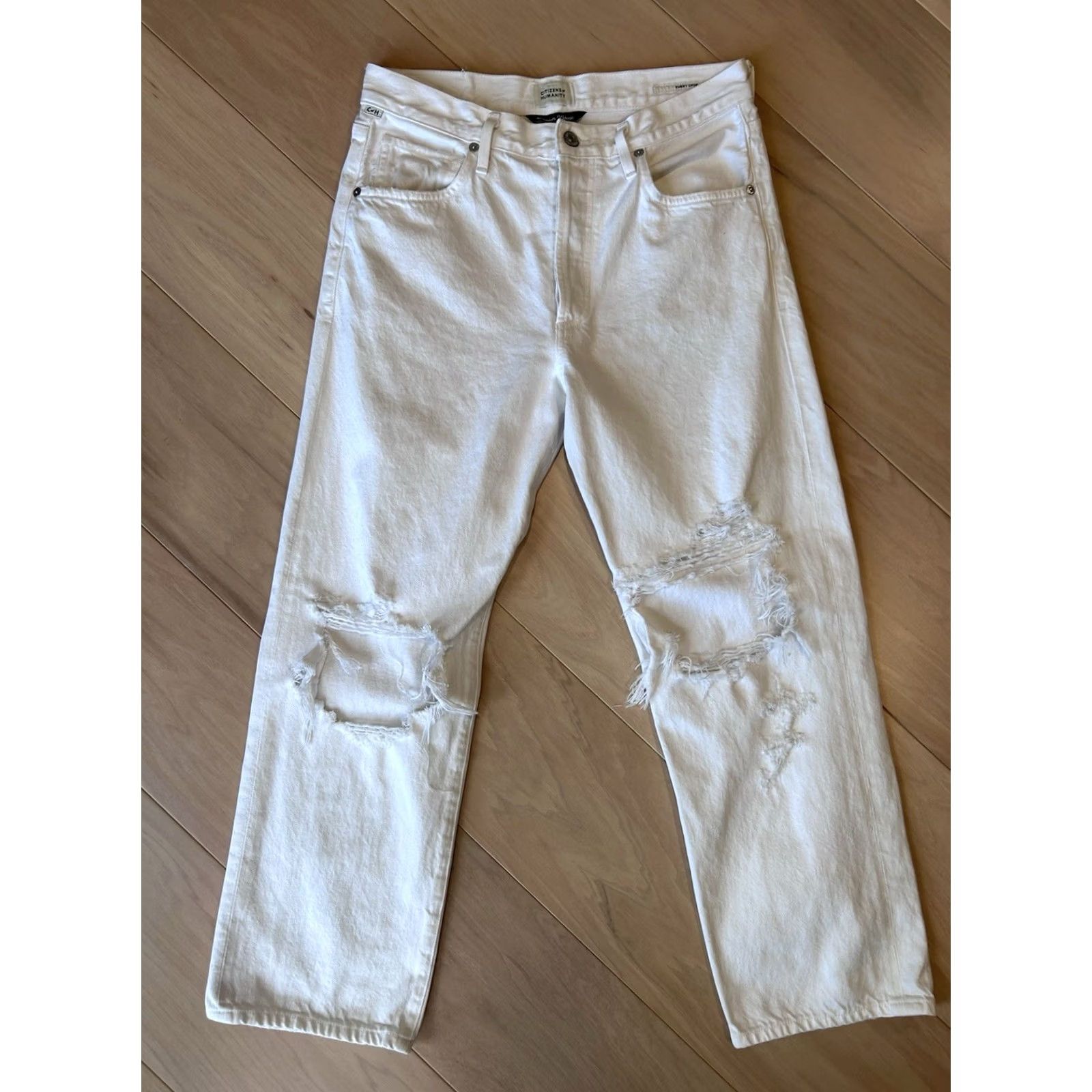 Citizens Of Humanity Citizens Of Humanity Emery Crop Denim White Jeans Women’s 30x26 Premium Vintage Size 30" / US 8 / IT 44 - 2 Thumbnail