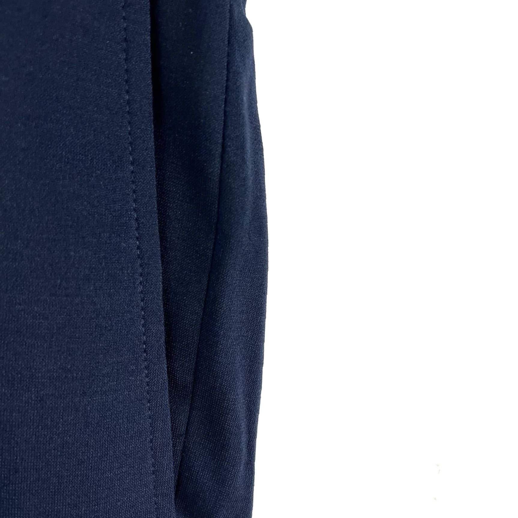 Vintage GS Perfect Fit Wool Blend Pant Mens Size 52 X32 Navy Blue Stretch Dress Pants Flat Front Zip Front City Money Formal Workwear Size US 36 / EU 52 - 5 Thumbnail