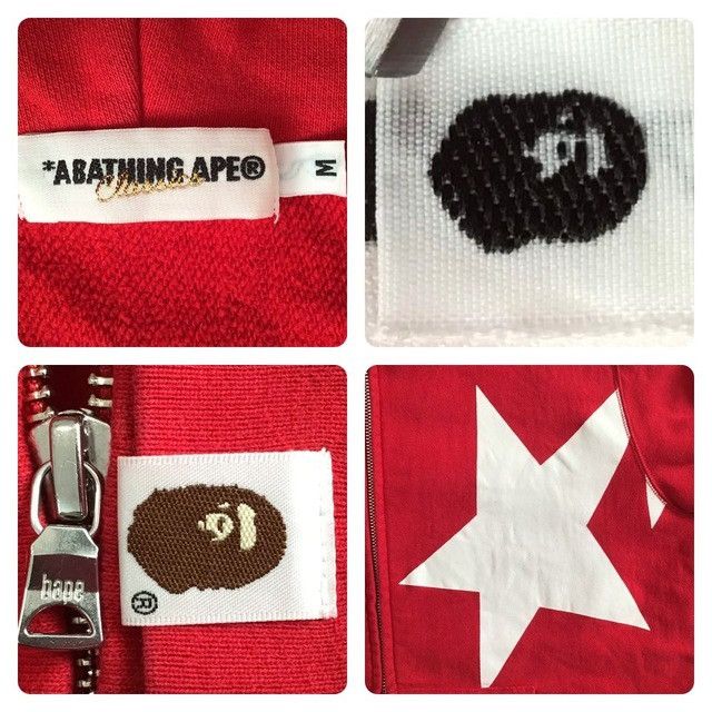 Bape GIANT BAPE STA Zip Hoodie a bathing ape star NIGO Size US M / EU 48-50 / 2 - 9 Thumbnail