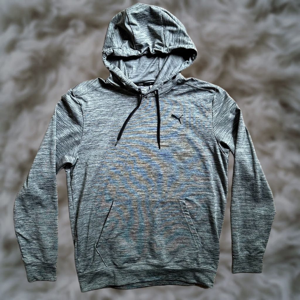 Puma Puma Hoodie Mens Medium Grey Pullover Sweatshirt Long Sleeve Pocket Size US M / EU 48-50 / 2 - 1 Thumbnail