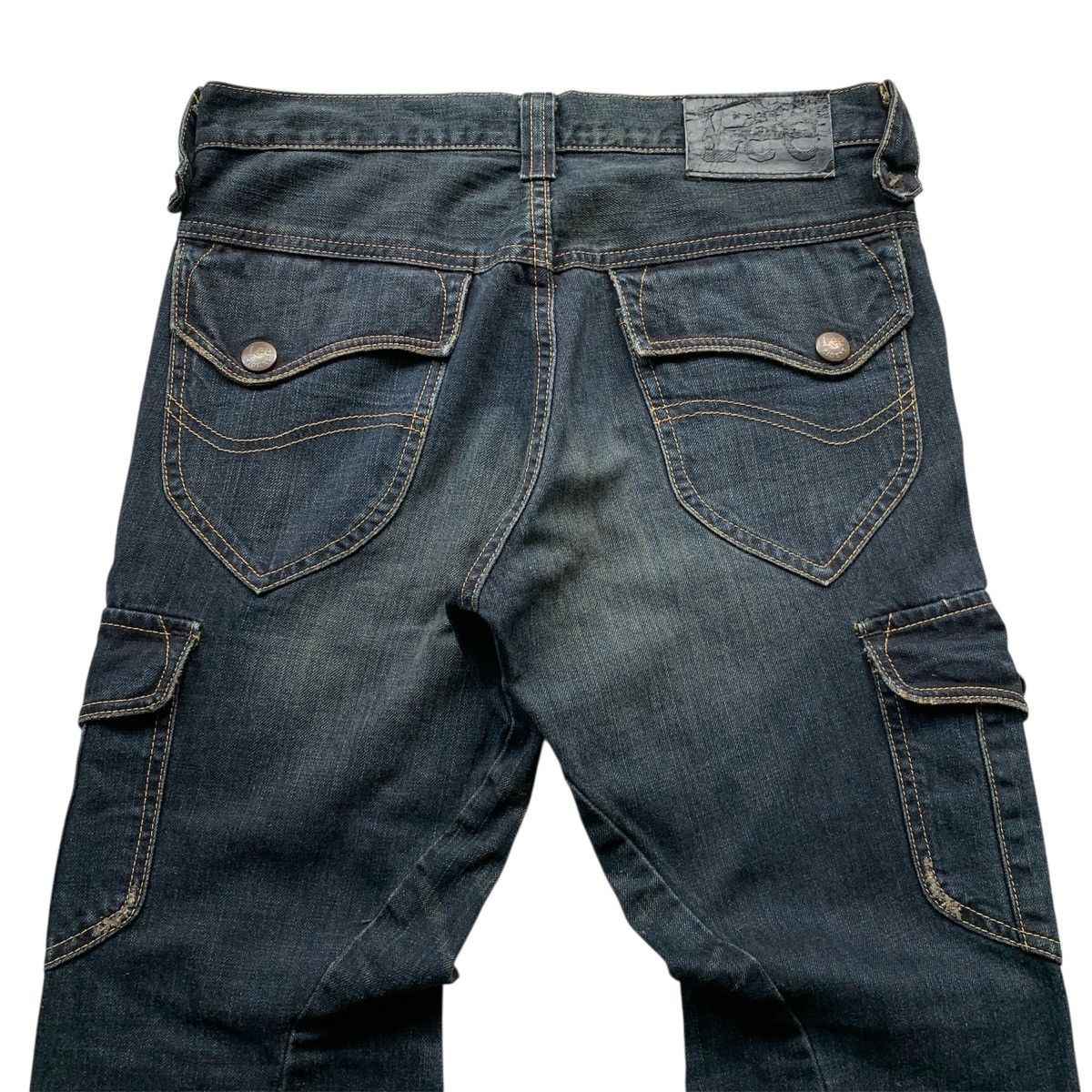 Japanese Brand Lee Riders Spiral ifsix LGB GOA Bootcut Flared Jeans Size US 30 / EU 46 - 10 Thumbnail