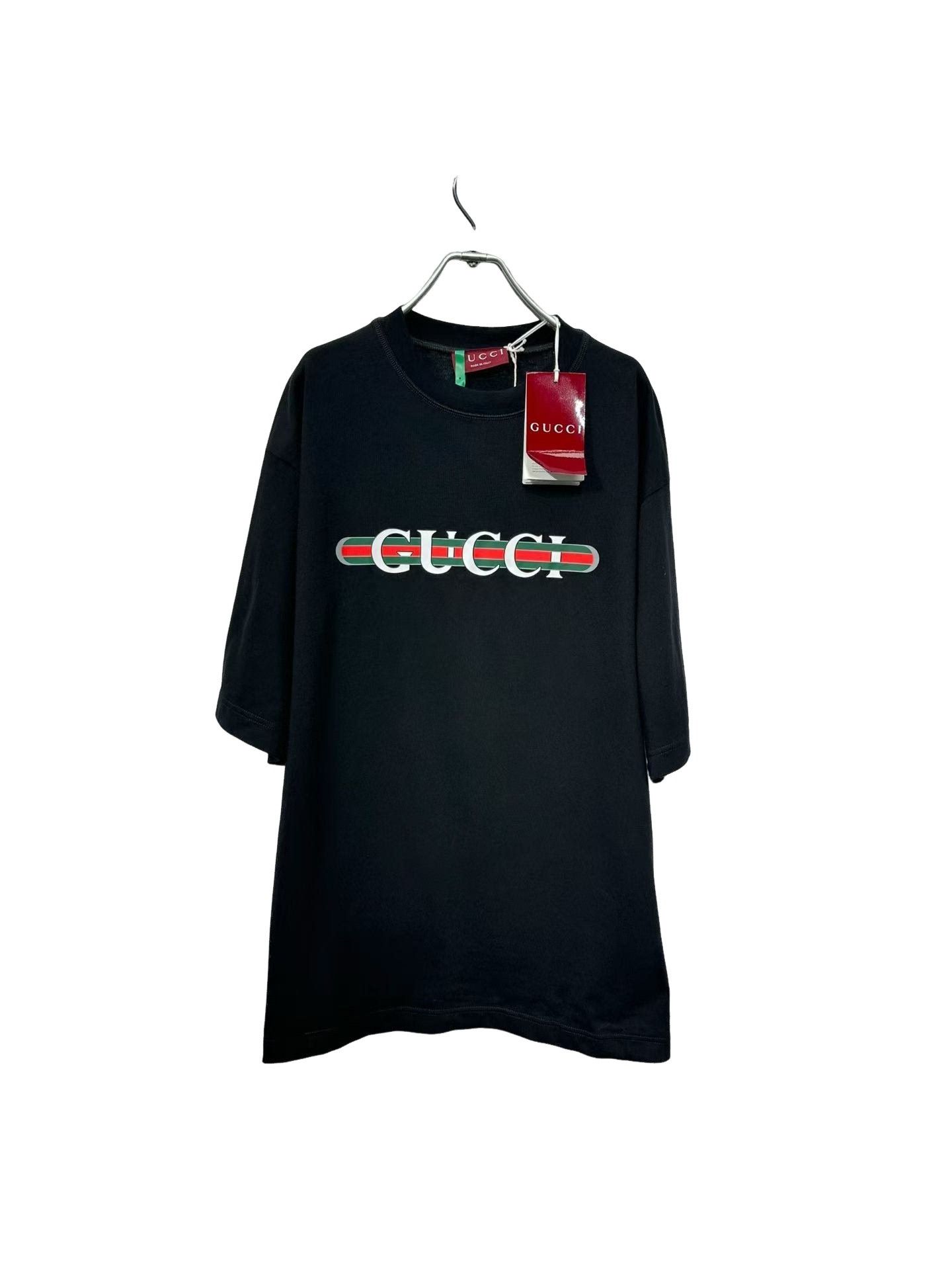 Gucci Gucci Web Stripe Logo Print T-Shirt L Size US L / EU 52-54 / 3 - 1 Thumbnail