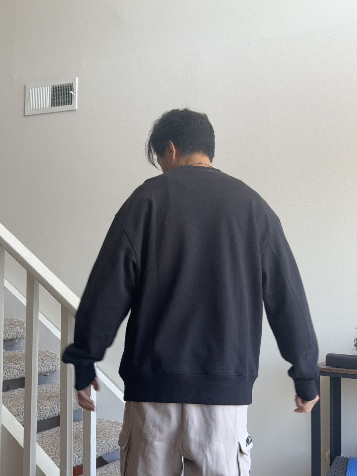 Y-3 Y-3 Black Crewneck Sweatshirt Size US S / EU 44-46 / 1 - 8 Thumbnail