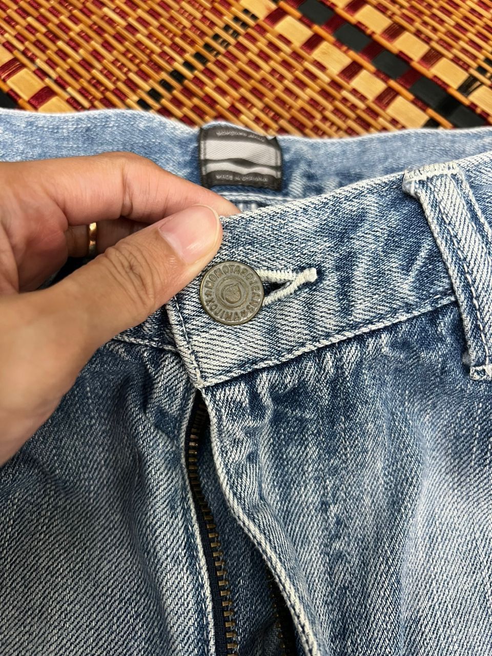 Momotaro Jeans Momotaro Patchwork Denim Jeans Size US 35 - 12 Thumbnail