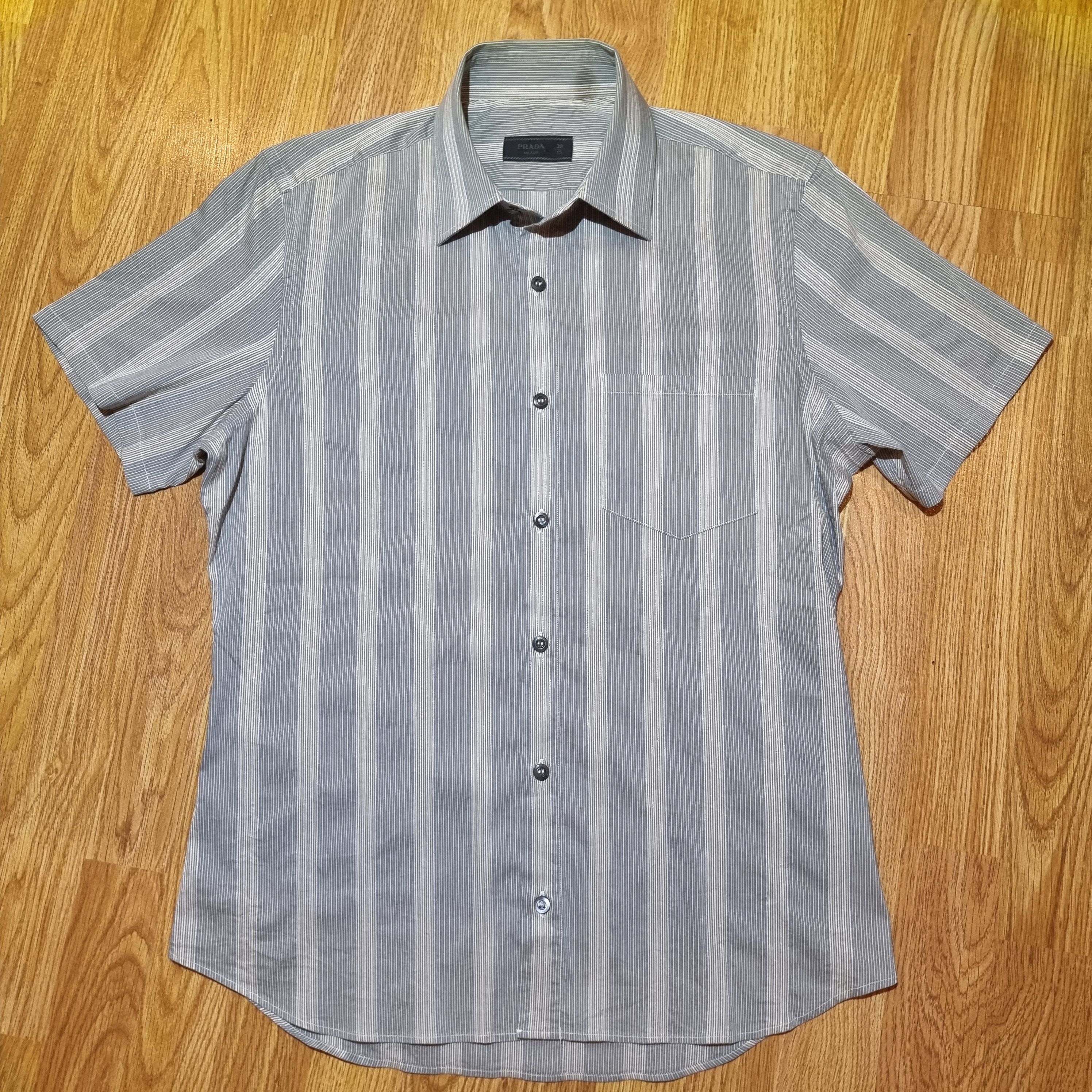 Prada Prada slim fit pinstripe shirt Size US S / EU 44-46 / 1 - 1 Thumbnail